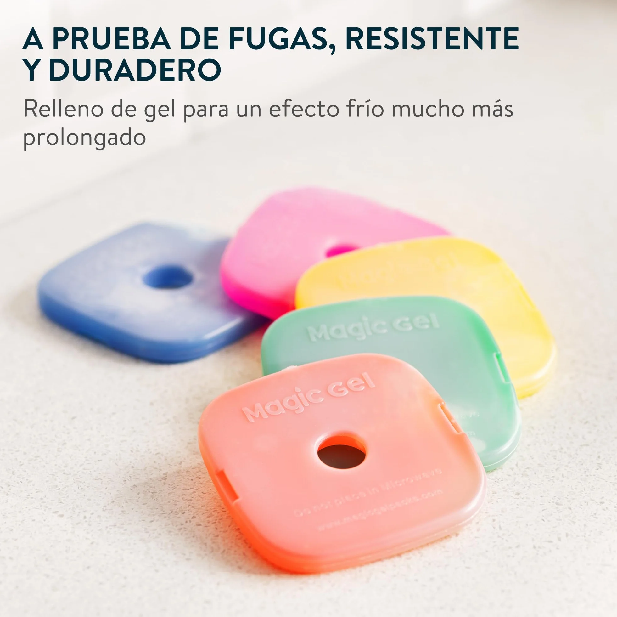 Magic Gel Ice Pack Nevera Portatil 5x Acumuladores de Frio para Taper Fiambrera
