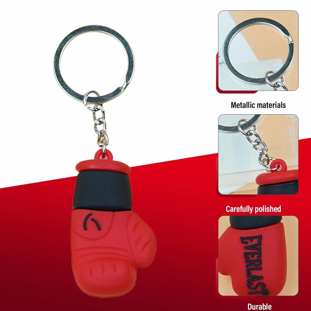 Llaveros para fans 4 guantes de boxeo unisex adultos rojo negro blanco rosa