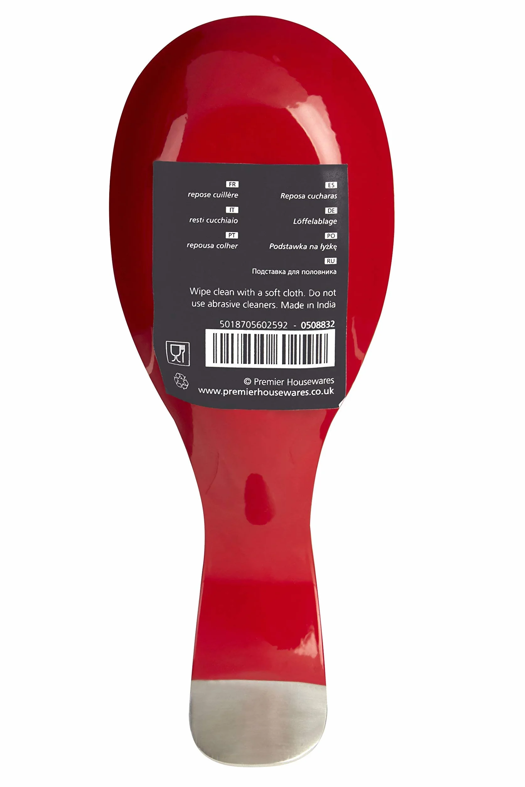 Premier Housewares 508832 - Cuchara de Descanso (4 x 18 x 20 cm), Color Rojo