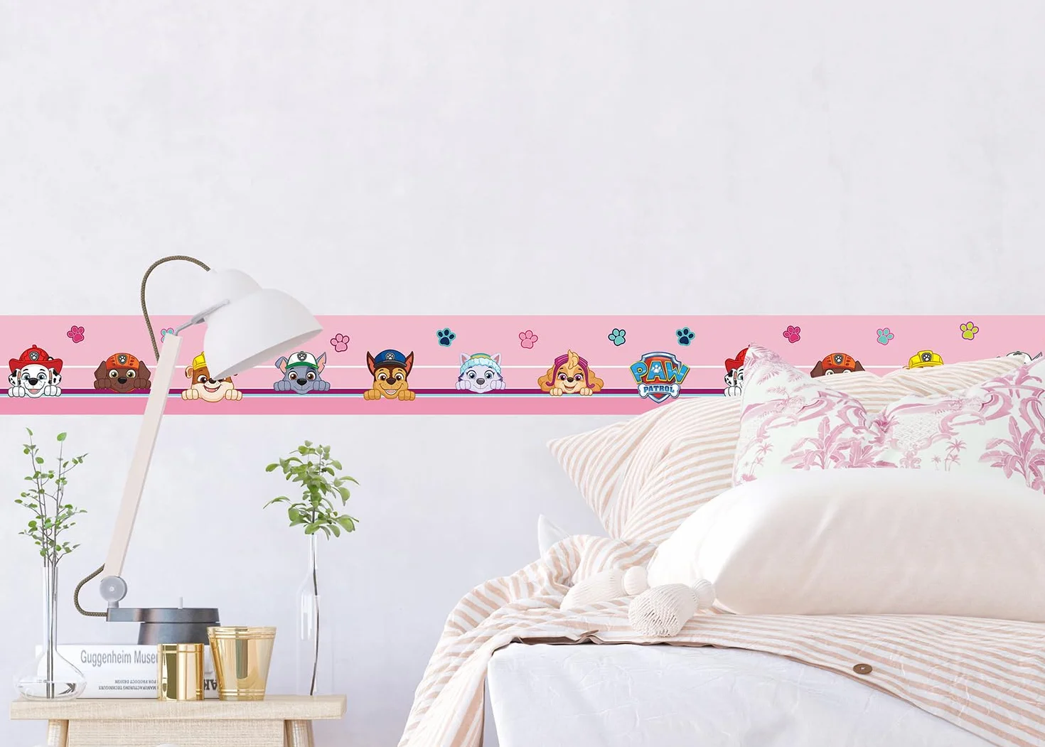 Cenefa autoadhesiva de la Patrulla Canina Sei Feliz para habitación infantil, de AG Design 500 x 14 cm | AWBD 8006
