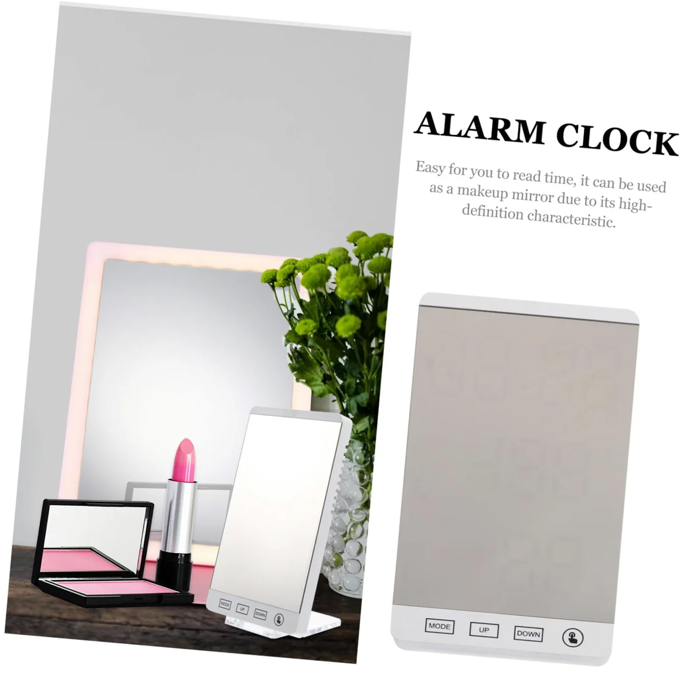 Cabilock Reloj Alarma Atenuación Manual Despertador Inteligente Ligero y Compacto