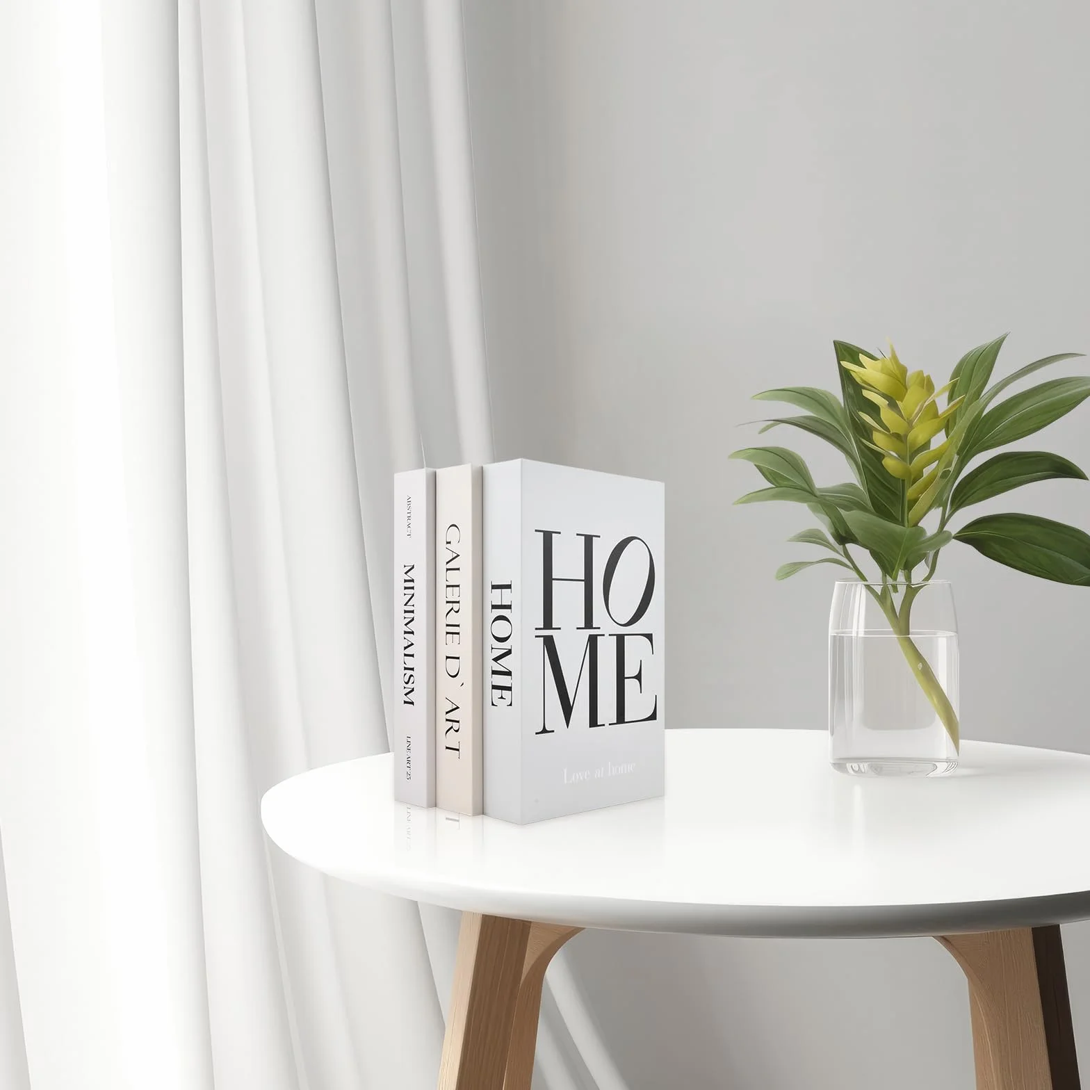 3 Libros Decorativos Modernos, Libros de Decoracion de Interiores, Caja Libro Falso con Hebilla Magnética, para Estanterías y Mesas de Centro, con Función de Almacenamiento, Sin Páginas