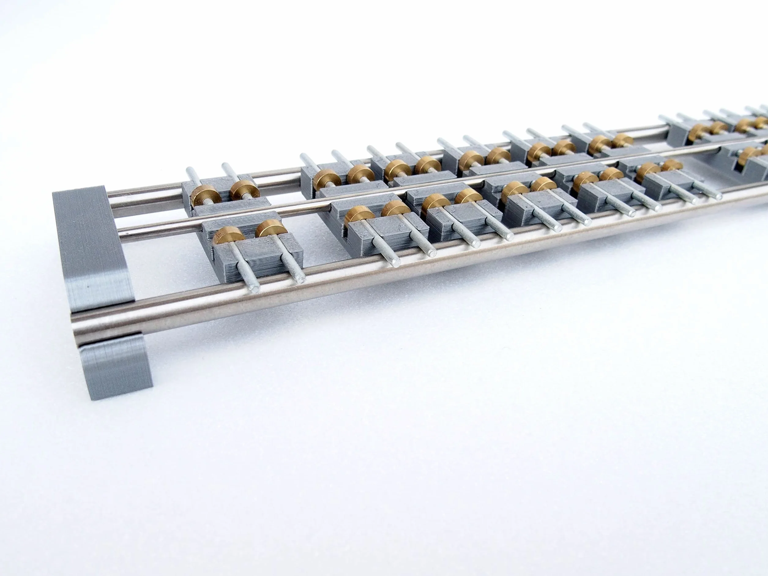 Banco de pruebas para locomotoras Miniatura Tren Eléctrico Vapor Escala N-Hoe 1:160 Banco de prueba M2R (14 Carros)