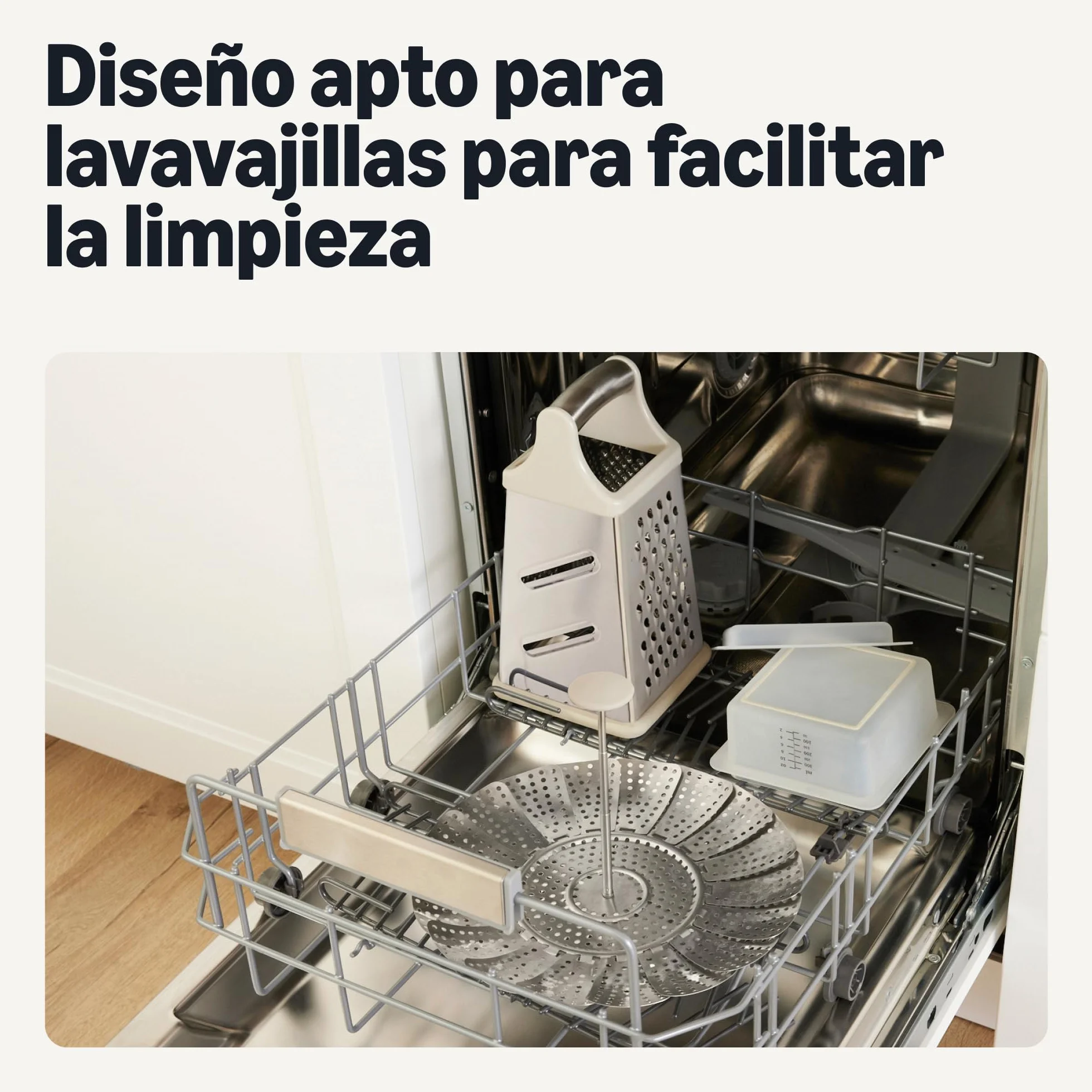 Amazon Basics Cesta Vaporera Extensible, se Expande de 14,2cm a 23,5cm, Acero Inoxidable, Apta para Lavavajillas