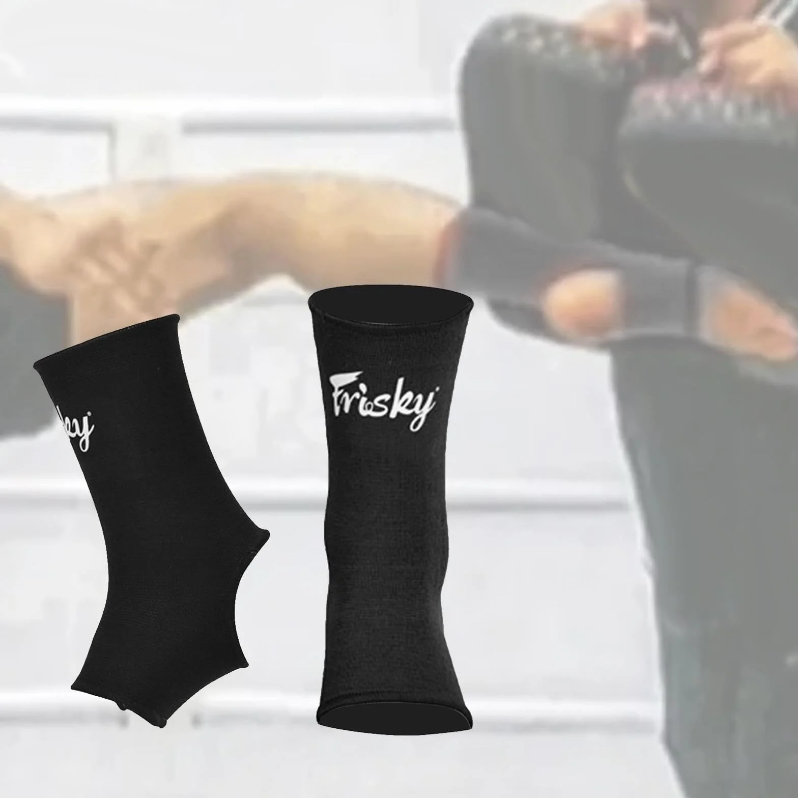 Amagogo Muay Thai Tobillera Protectora para Niños Artes Marciales MMA Negro S