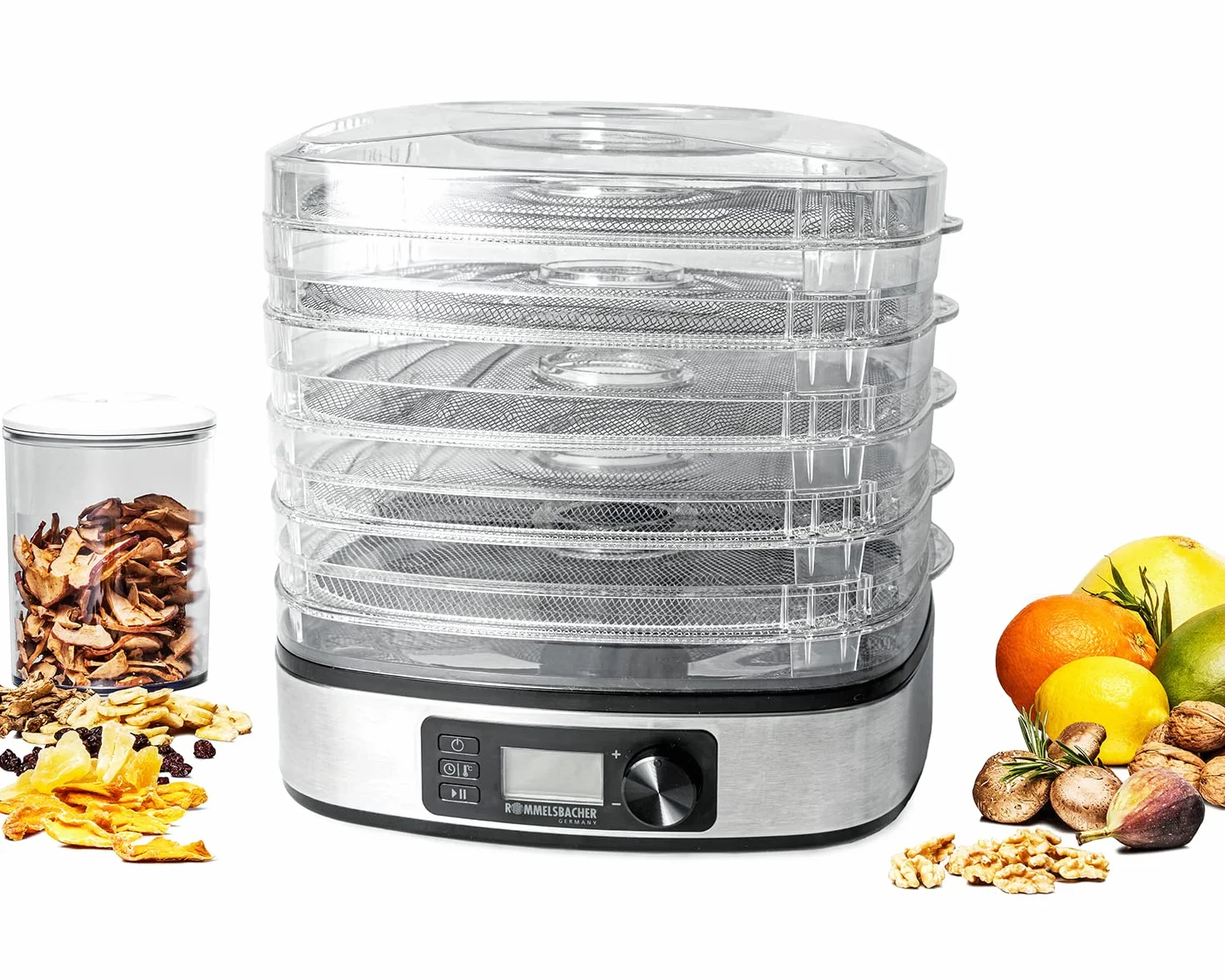 Rommelsbacher Dehydrator stainless steel black silver DA 350 (DA 350)