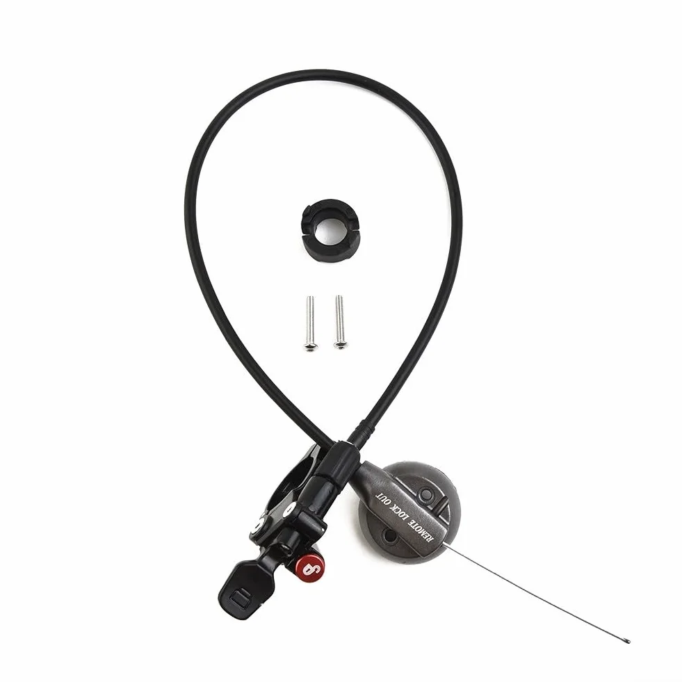 Palanca de interruptor de bloqueo remoto de horquilla de bicicleta de aleación de aluminio compatible con horquillas de suspensión RAIDON, XCM y NCX, se adapta a manillares de 22.2 mm, color negro