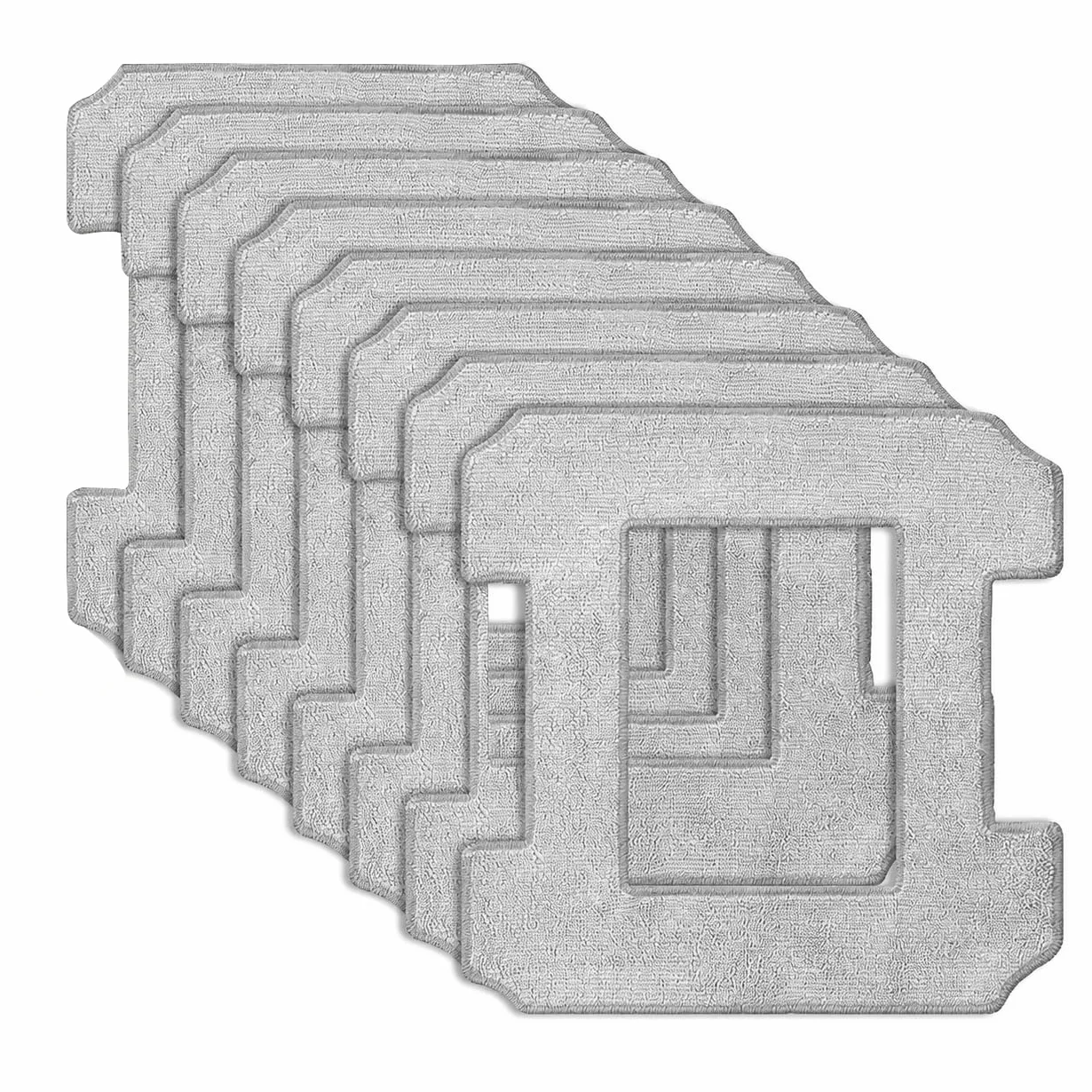 Kit de 8 Piezas de Paños de Limpieza para Robots Limpiacristales, Almohadillas de Alta Absorción de Fibra Densa, Compatibles con W1/W2 Modelos Seleccionados