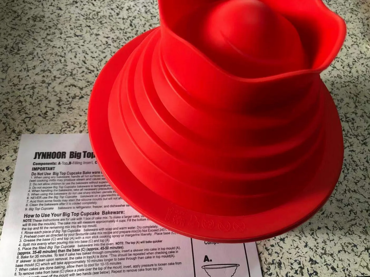 Moldes gigantes para magdalenas, aptos para lavavajillas, molde de silicona para cupcakes, antiadherente, set para hornear pasteles Jumbo para decoración fácil de tartas y herramientas para