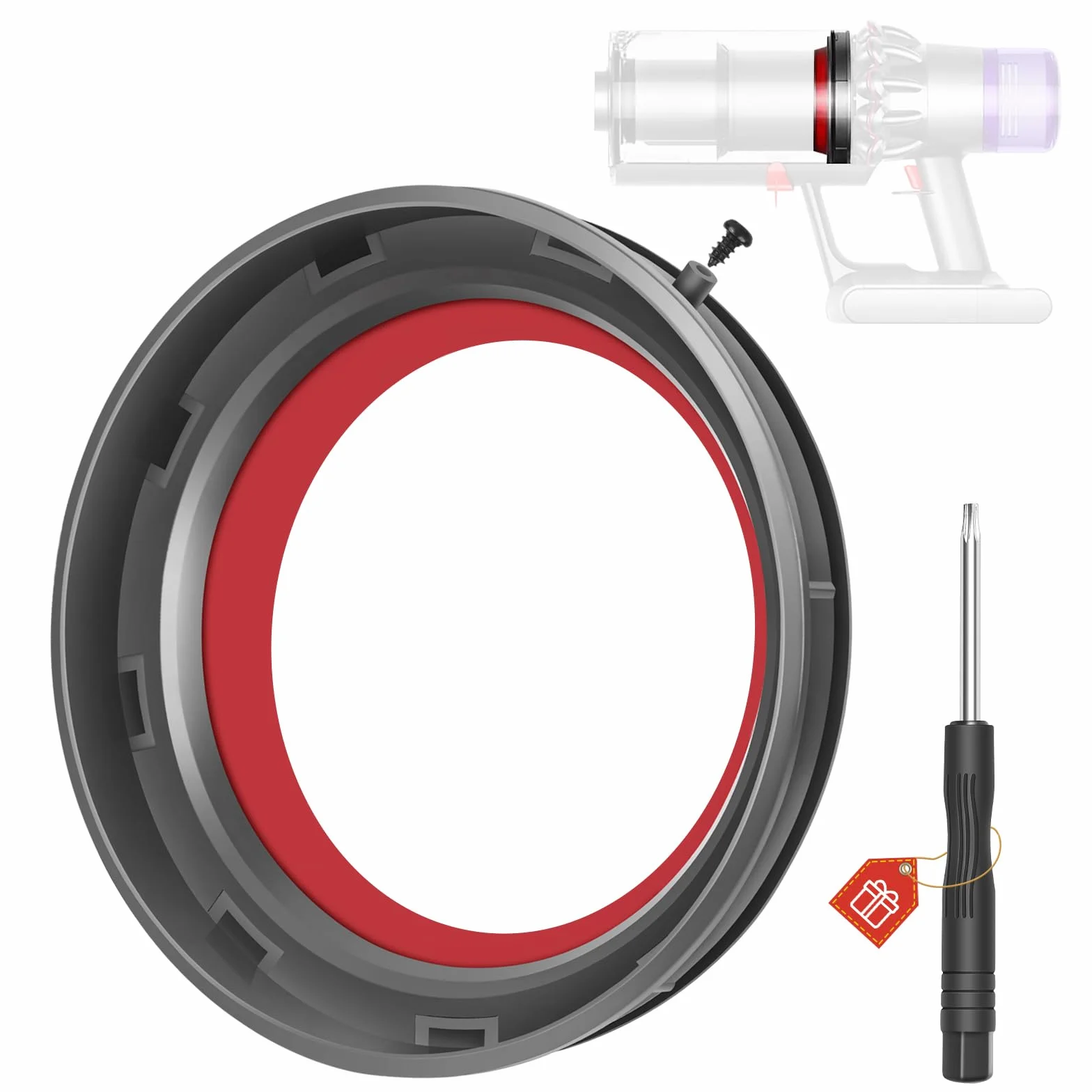 V11 Anillo de Sellado Fijo de Cubo de Polvo para Dyson V11 V15 Recambios Cubo Piezas de repuestos Partes de reparación SV14 SV17 SV15 SV22 SV28 aspiradora Accesorios Destornillador
