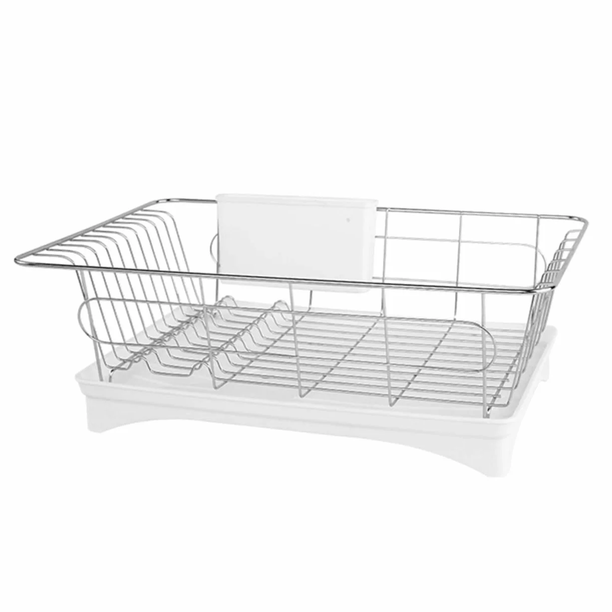 PRETYZOOM Juego De Escurridor De Utensilios Bandeja De Drenaje Soporte Para Platos Colador De Platos