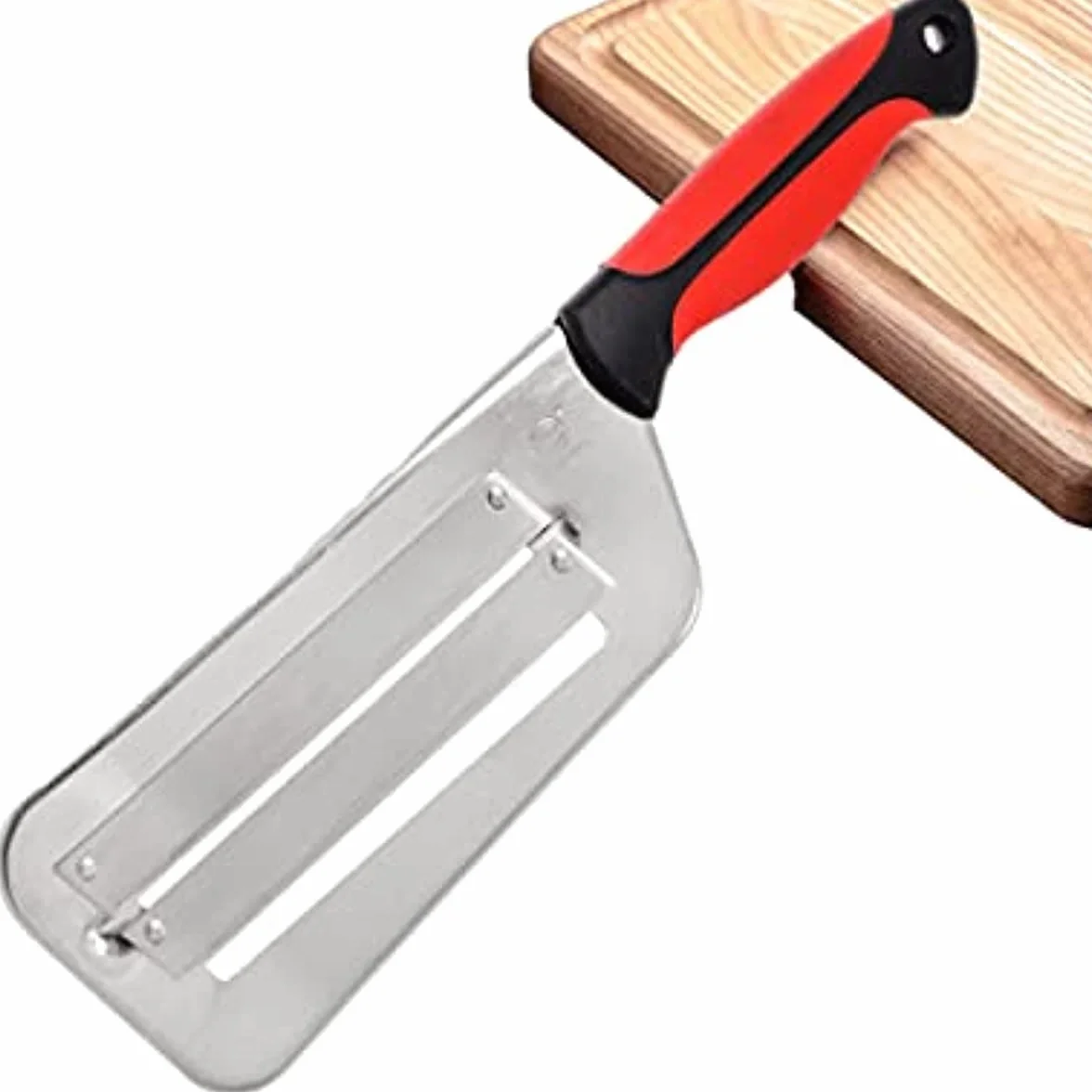 Cortadora de Verduras Doble Con 2 Rebanadas - Cuchillo de Escamas de Pescado - Cortador Para Repollo, Pepino, Zanahoria, Cebolla - Pelador y Trituradora de Metal