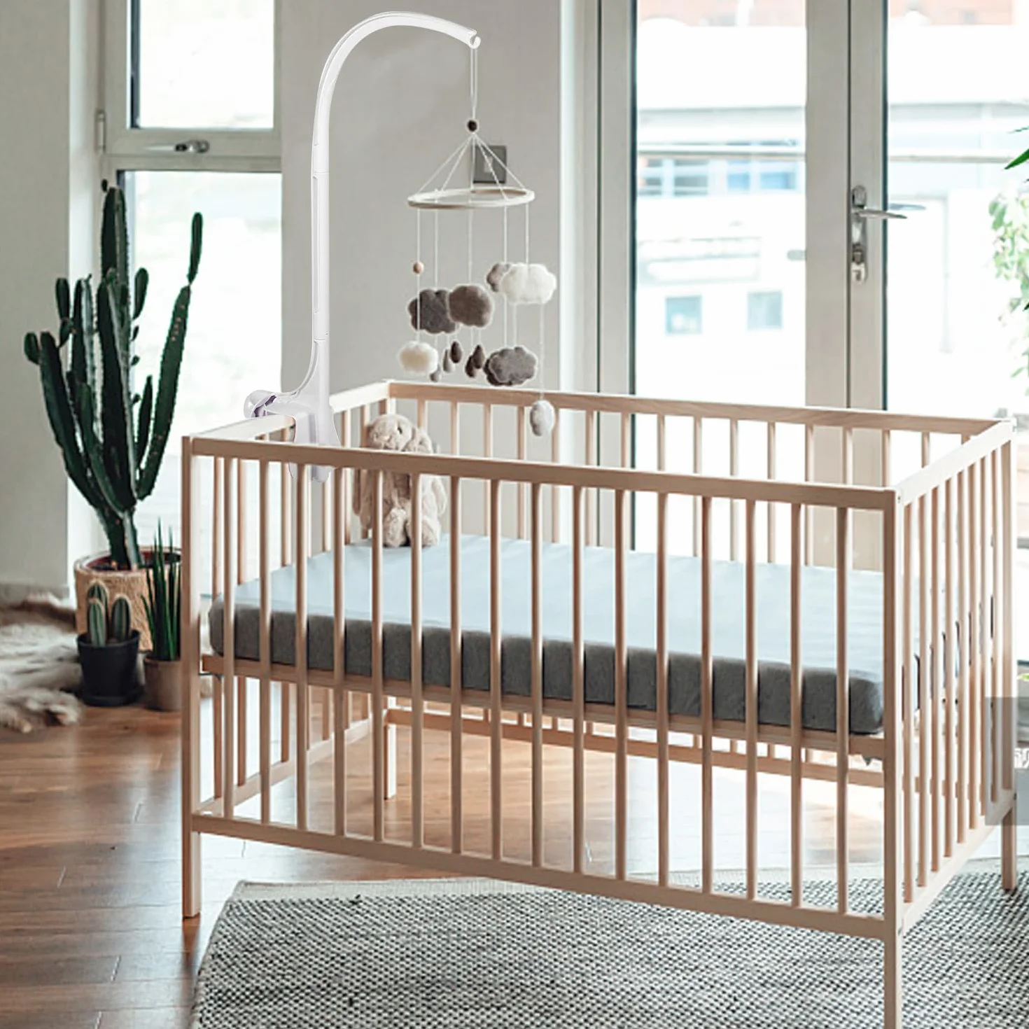 Soporte móvil para cuna de bebé, cambiador portátil