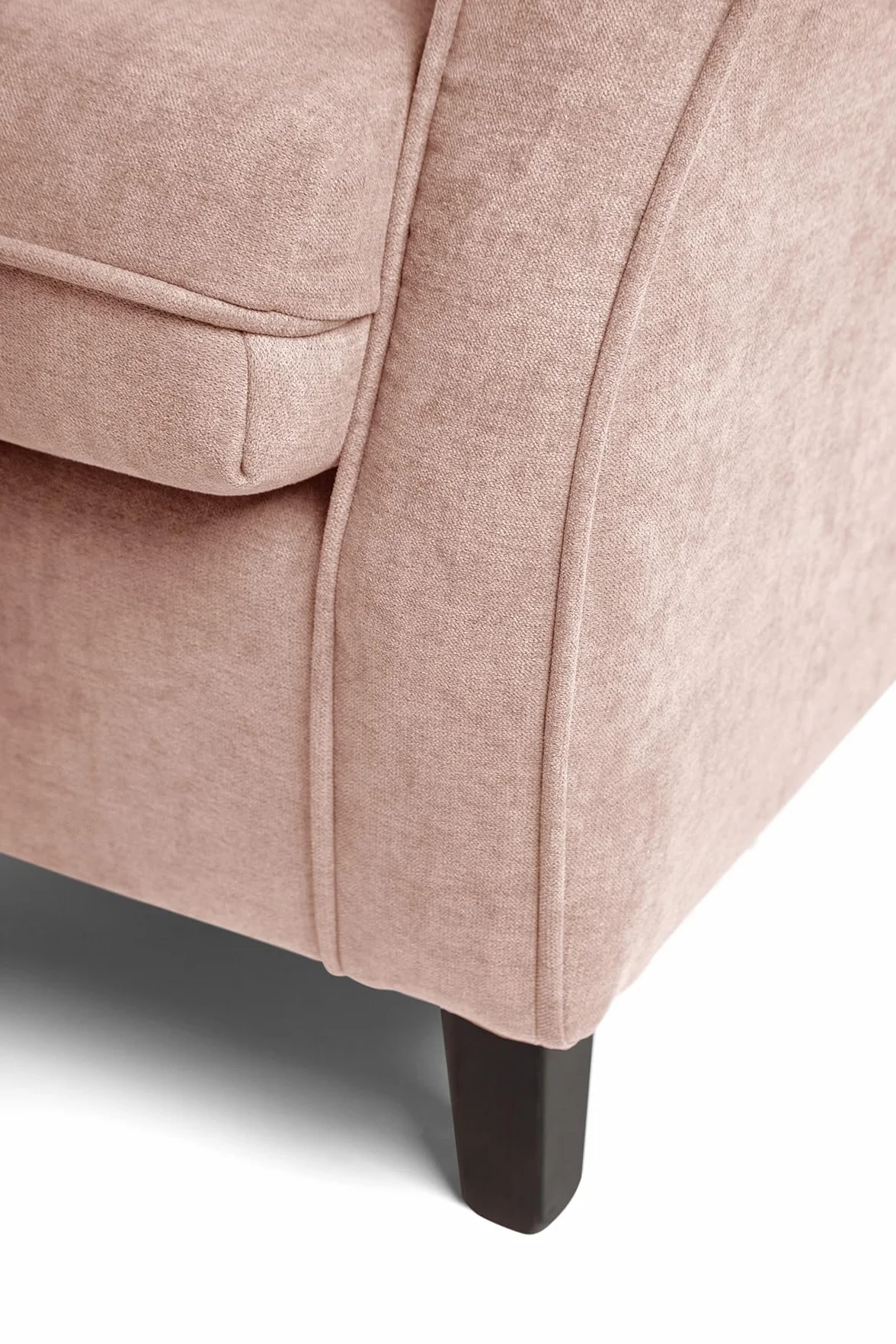 Sueños ZZZ Irene - Silla de lactancia acolchada (tejido antimanchas, color salmón, sillón para dormitorio, salón o habitación de bebé