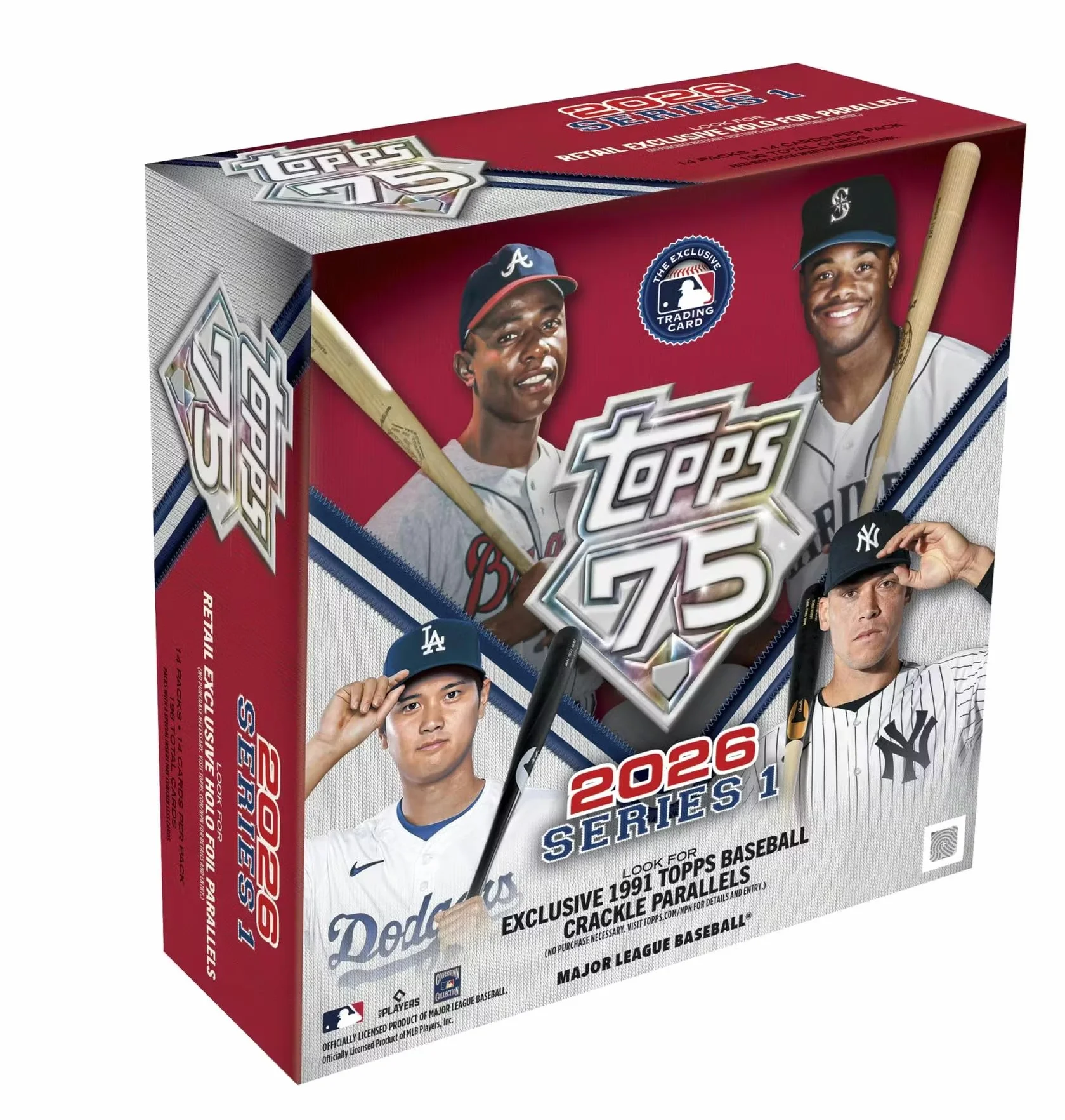 MLB 2026 Topps Serie 1 Caja MEGA de béisbol con cartas coleccionables
