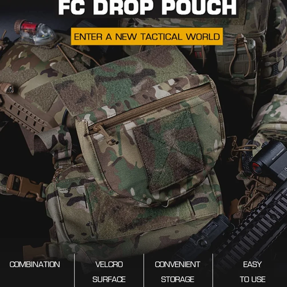 TS TAC-SKY Táctica Bolsa de Caída Dispositivo Pectoral con Banda Elástica, Equipo Multifuncional CP