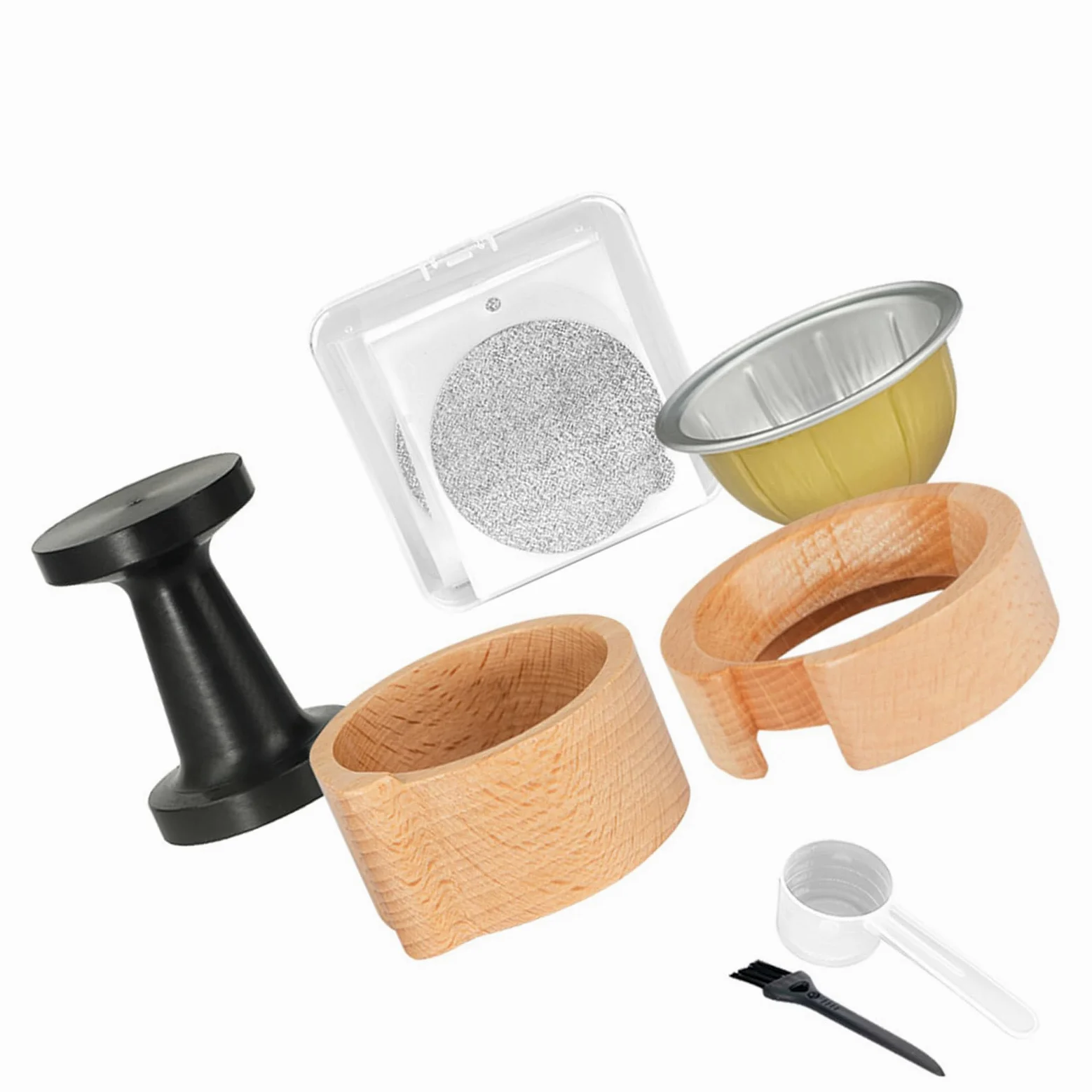 Juego de relleno de cápsulas de café, fácil de usar, accesorio de recarga de herramientas de recarga