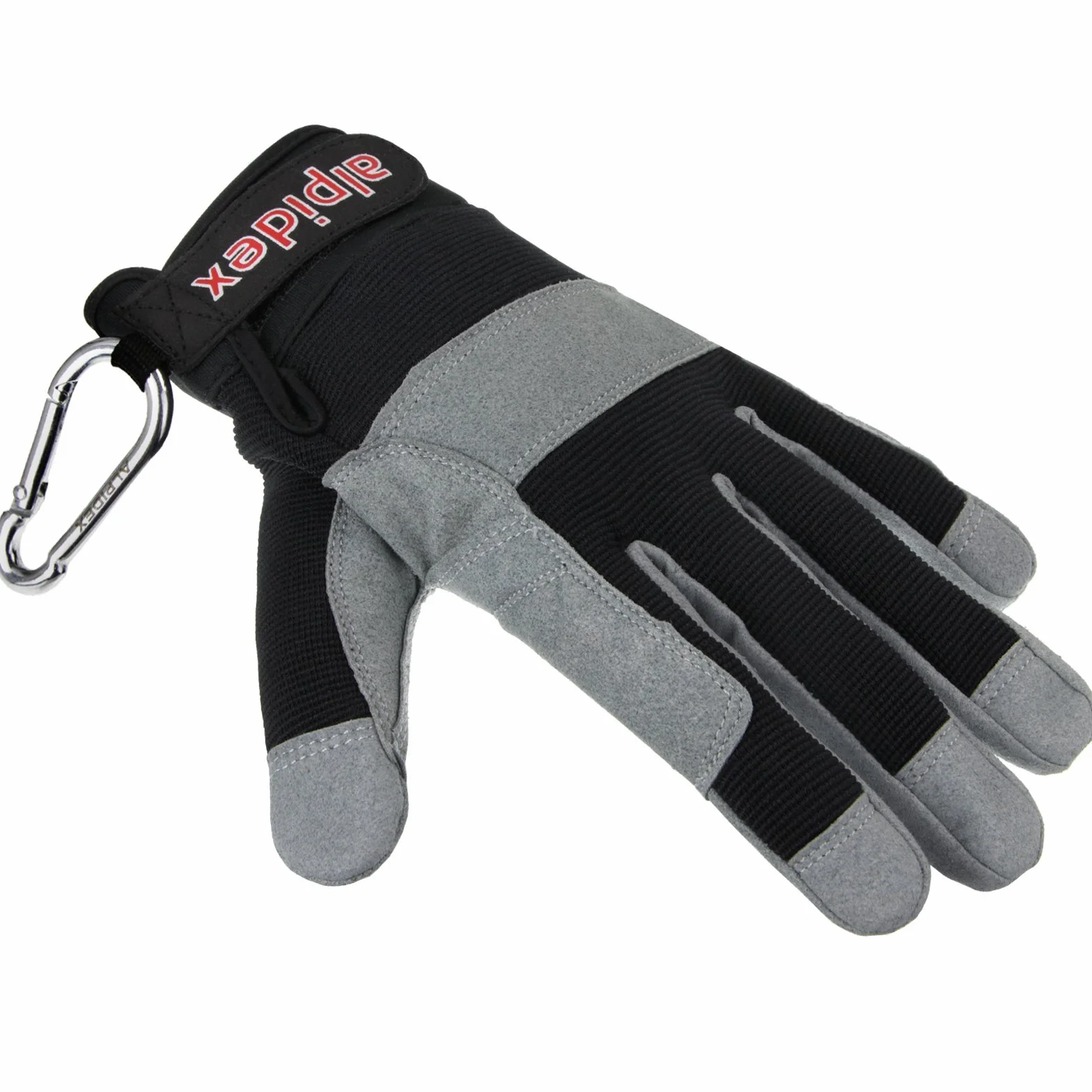 ALPIDEX Guantes de Escalada Dedo Cerrado para Ferrata