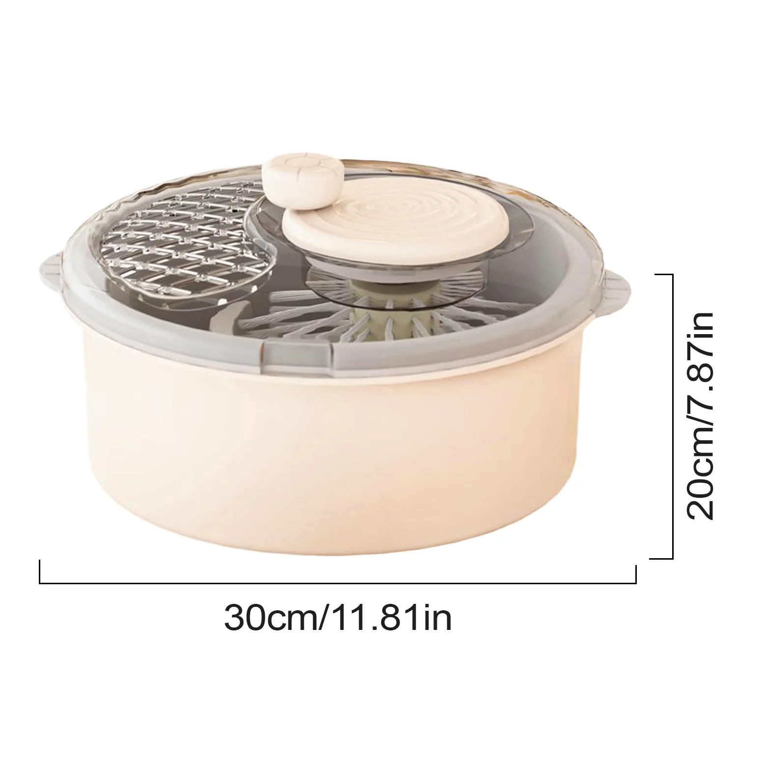 Centrifugadora para ensaladas - Secador de cocina giratorio, para verduras | Para la preparación de comidas Bayas Productos frutas y hortalizas Alimentos de cocina Lechuga Ensalada Fresa