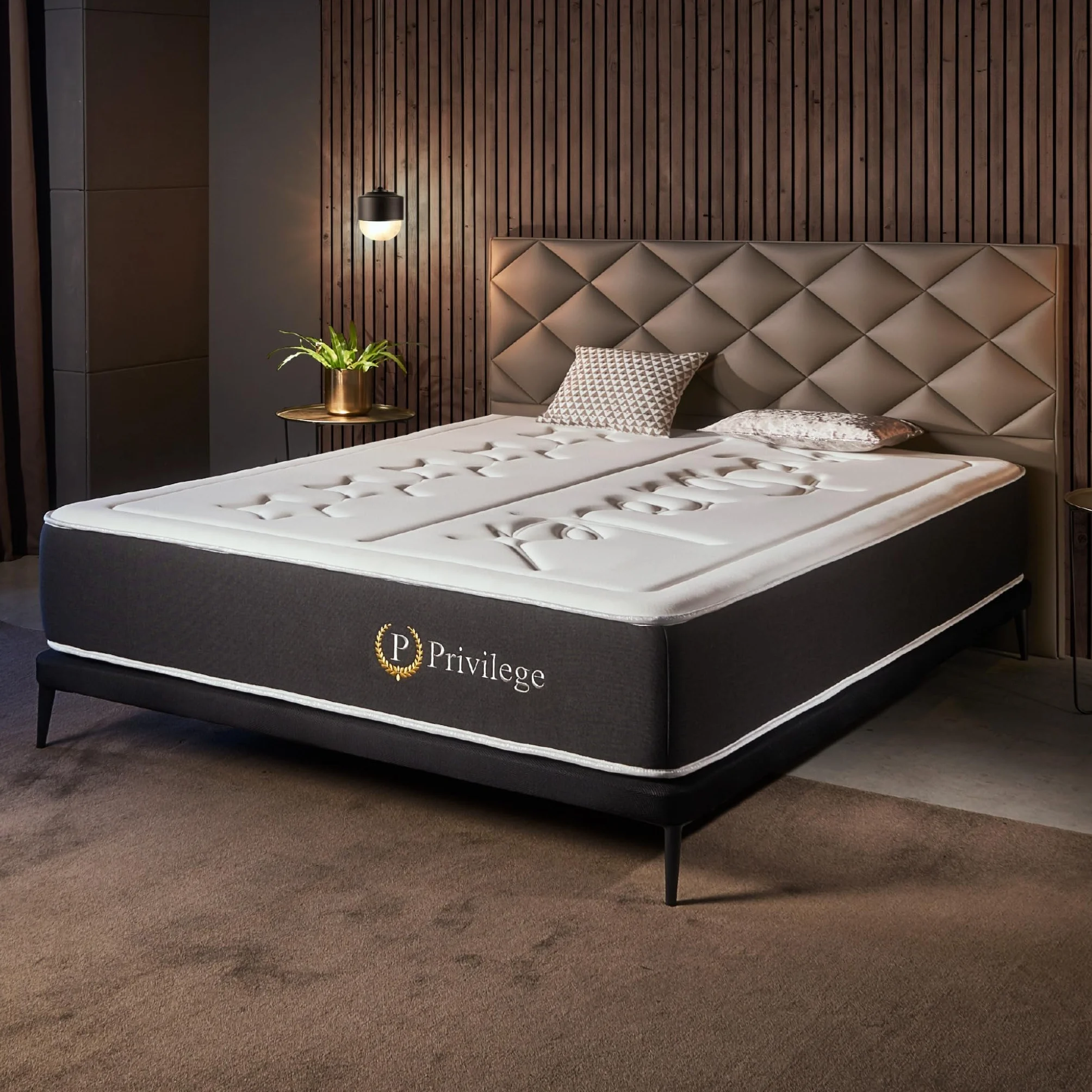 Naturalex - Privilege - Colchón 150x190 cm Núcleo Híbrido - 30 cm | Híbrido Muelles Ensacados y Viscoelástica - Espuma HR y Blue Látex - Ergonómico, Transpirable, Gran Adaptabilidad - Semifirme