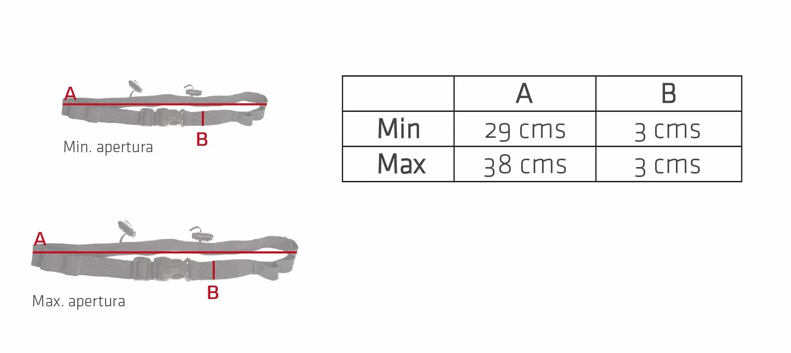 42K Bib Belt Red - Cinturon portadorsal