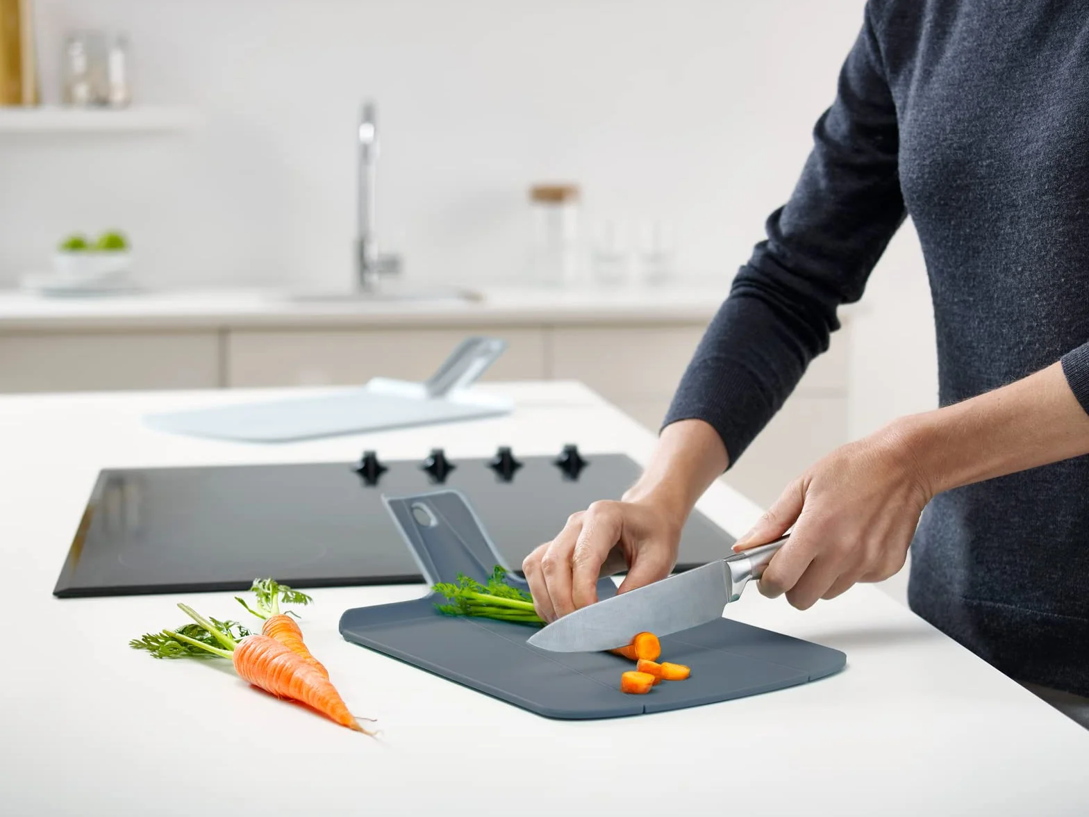 Joseph Joseph Chop2Pot Plus, Paquete doble pequeño, Sky
