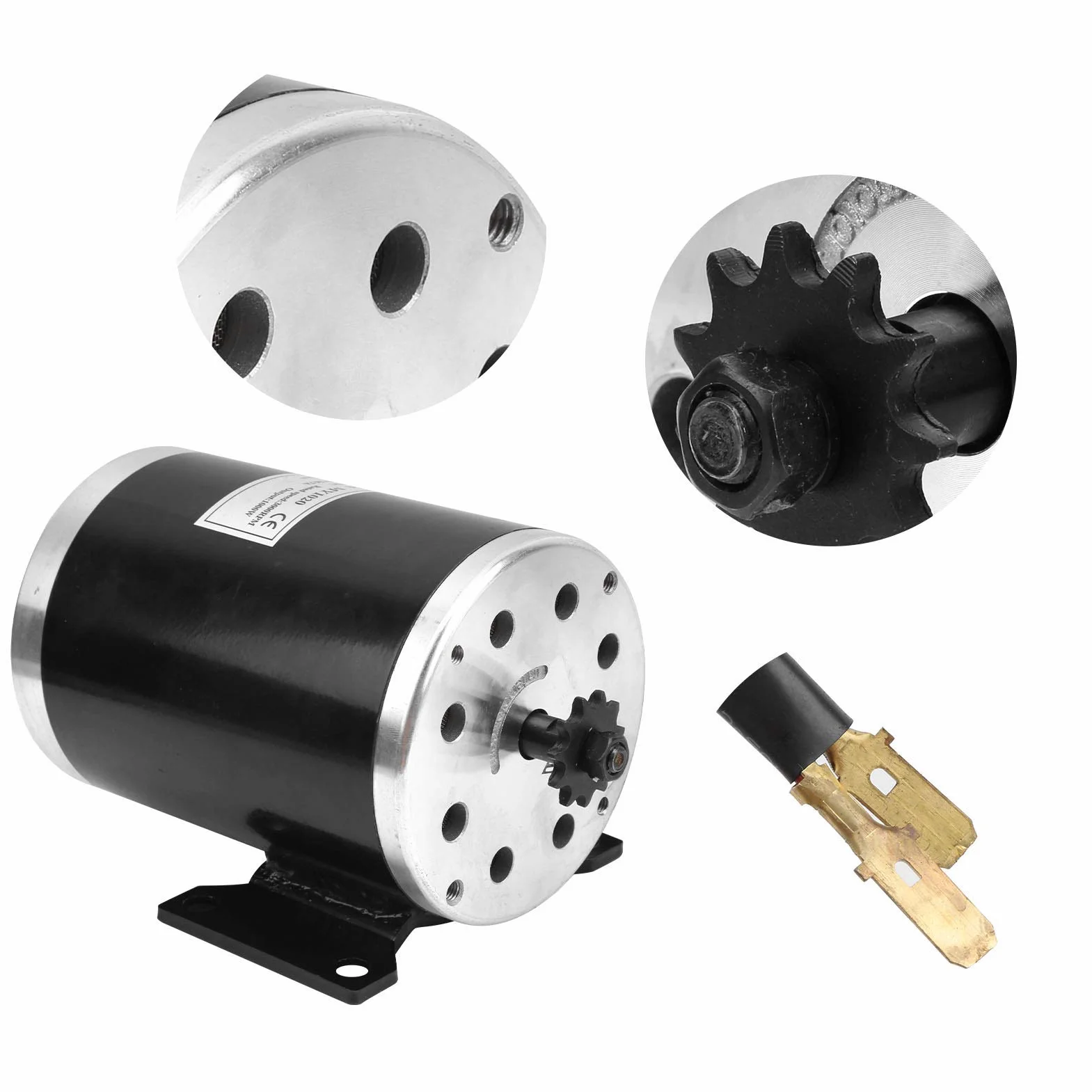 Motor Eléctrico DC 48V 1000W de Alta Velocidad para Bicicletas Eléctricas Scooter