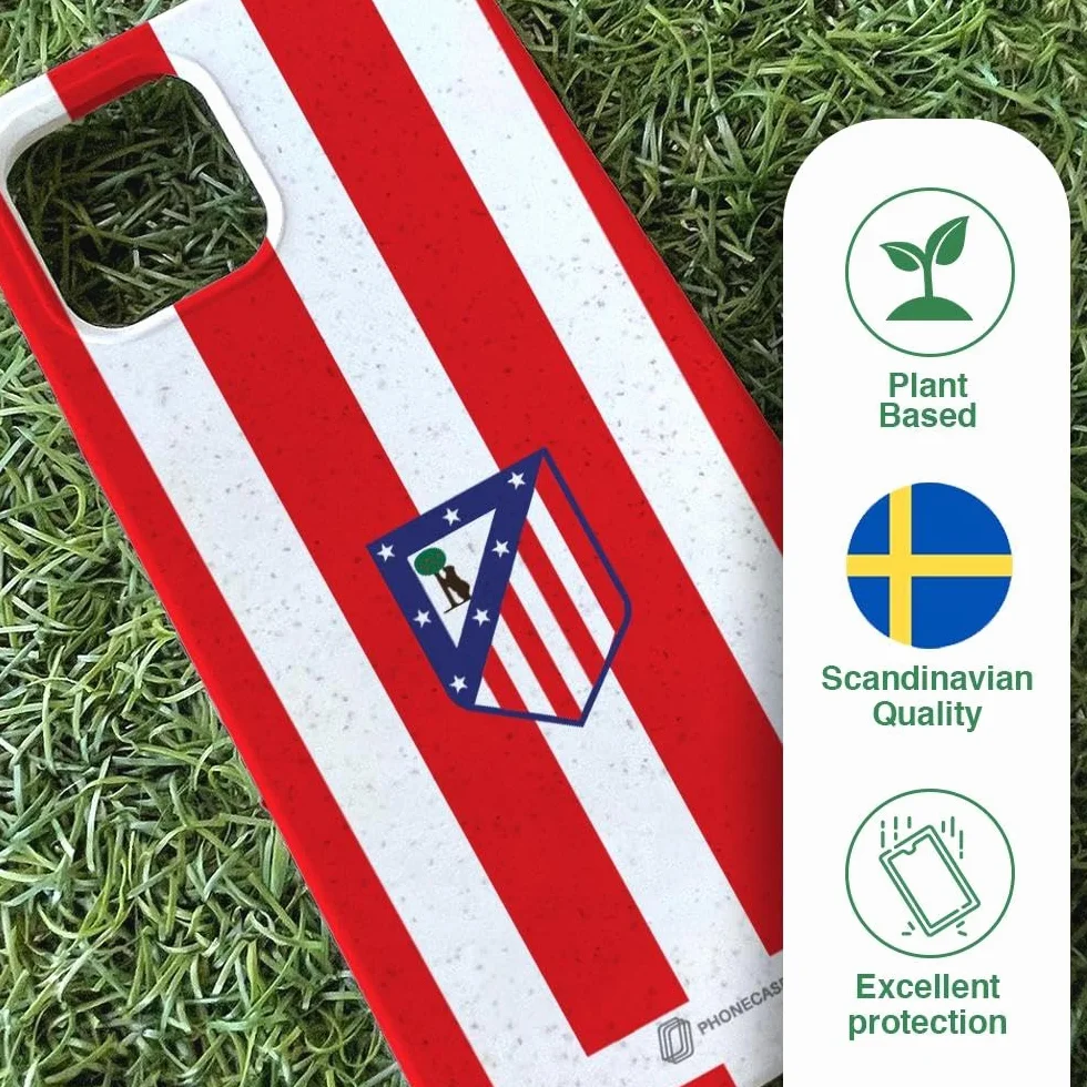 Funda Móvil Apple iPhone 17 Atlético de Madrid Escudo Equipación Protección Ligera Resistente Blanco