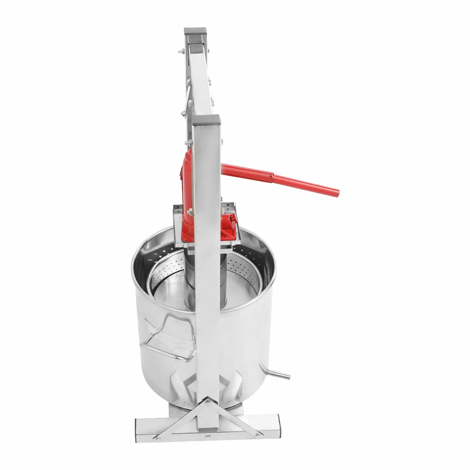 Prensa de frutas de 12 litros, hidráulica de acero inoxidable, exprimidor de vino, exprimidor manual, para zumo, sidra, vino, aceite de oliva, queso