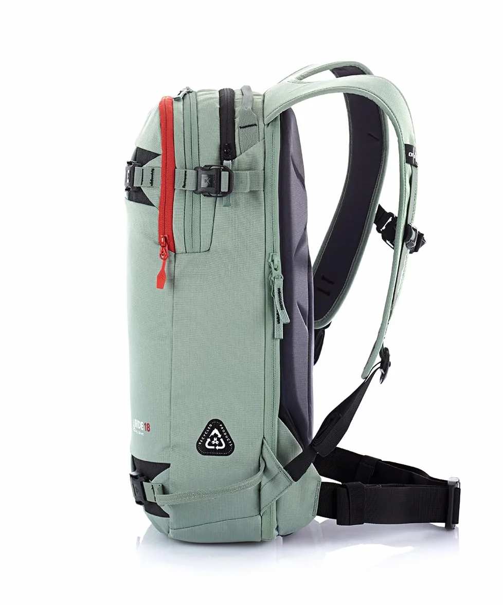 Arva Mochila Freeride Ride 18, Mousse, Verde
