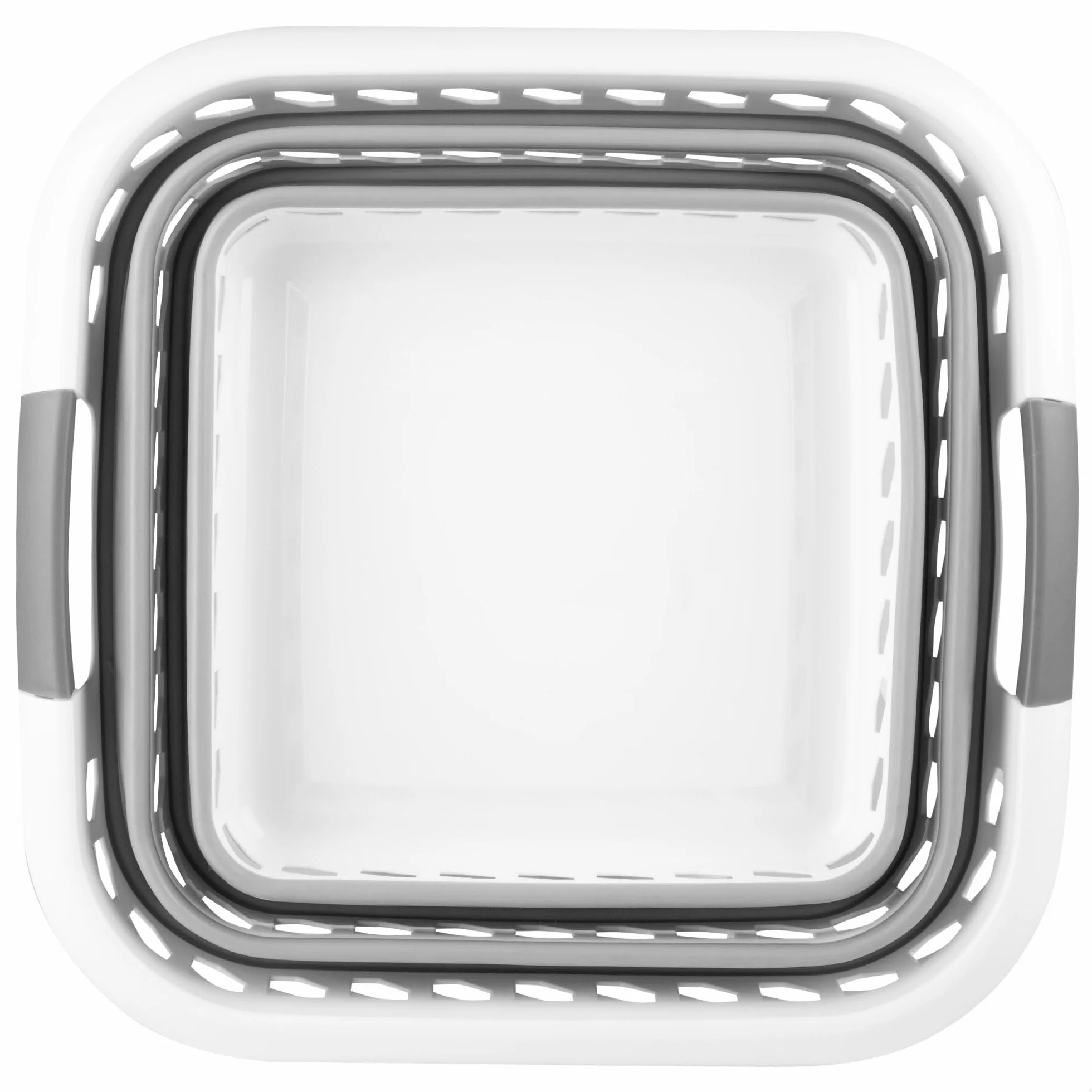 AKTIVE Cesta plegable 40 litros, Formato cuadrado, 49 x 48 x 33 cm, Plegado compacto, Libre de BPA, Caja de almacenamiento portátil, Cesto ropa sucia plegable, Para hogar, Camping y picnic (63115)