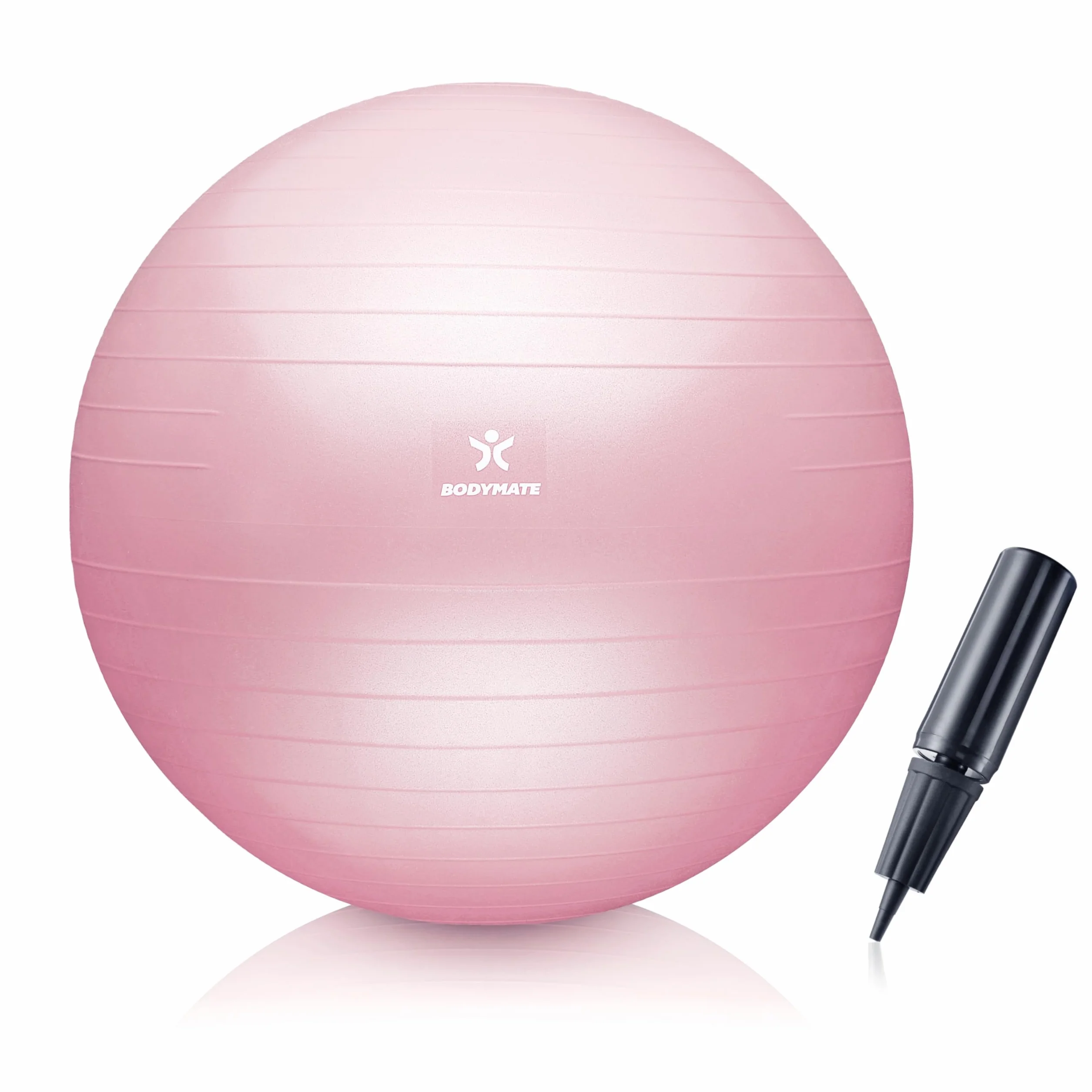 BODYMATE Pelota de Ejercicio con Sistema antirreventones, Bola de Yoga Pilates, Balón para Sentarse