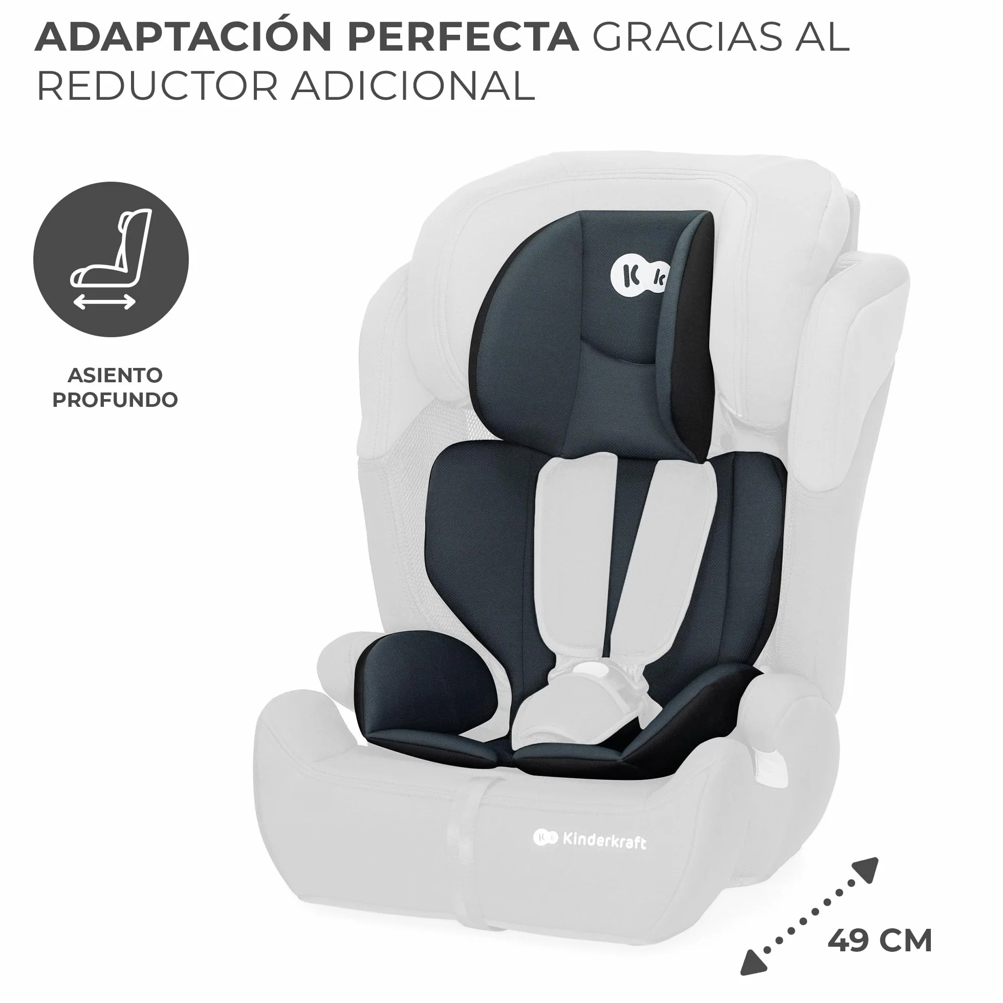 Kinderkraft COMFORT UP i-Size Silla coche bebé Grupo 1/2/3 9-36 kg Negro