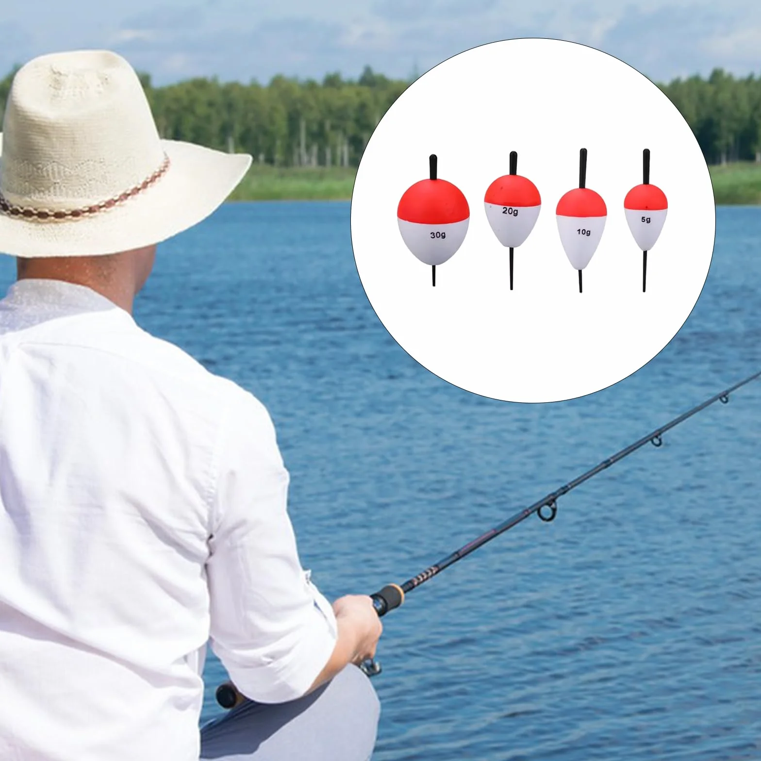 Flotador de Pesca 5 g 10 g 20 g 30 g Bobber Pesca Flotante