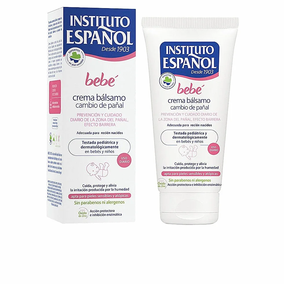 Instituto Español Bebé Crema Bálsamo para Cambio de Pañal 150 ML Piel Sensible