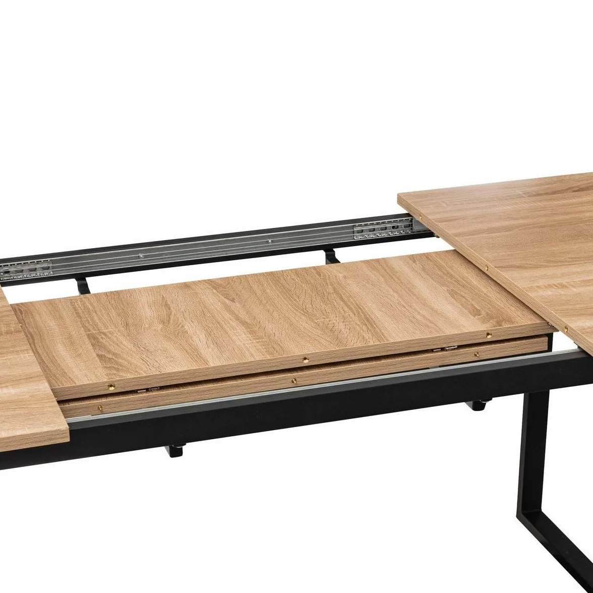5five - Mesa Extensible aliaj, 6-8 Personas, Efecto Roble Natural
