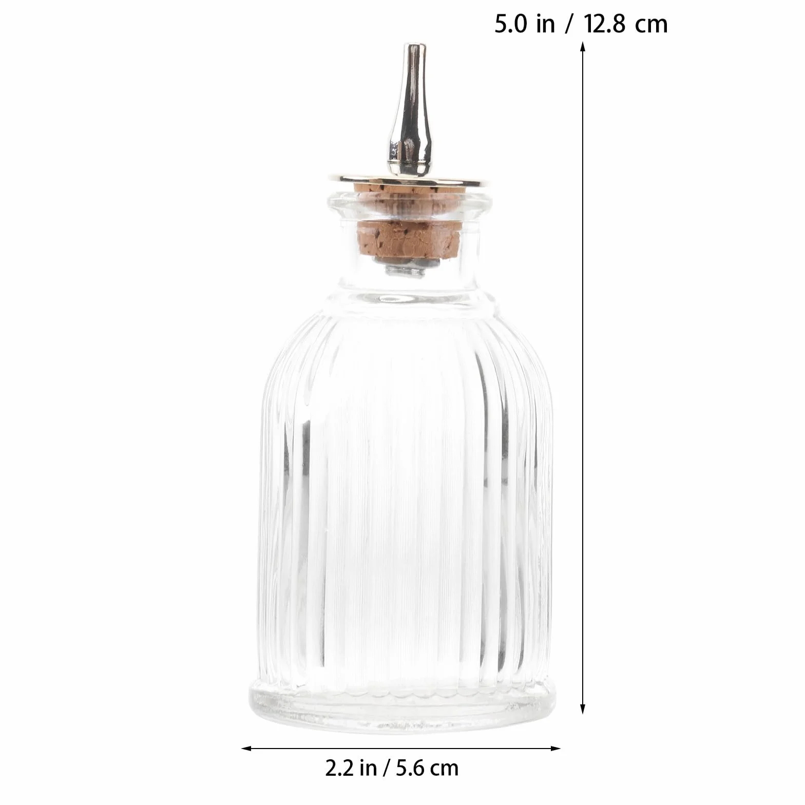 Botella Dispensadora de Vidrio de 90 Ml para Whisky y Absenta con Tapa, Elegante y Moderna para Fiestas y Cualquier Ocasión Color Aleatorio