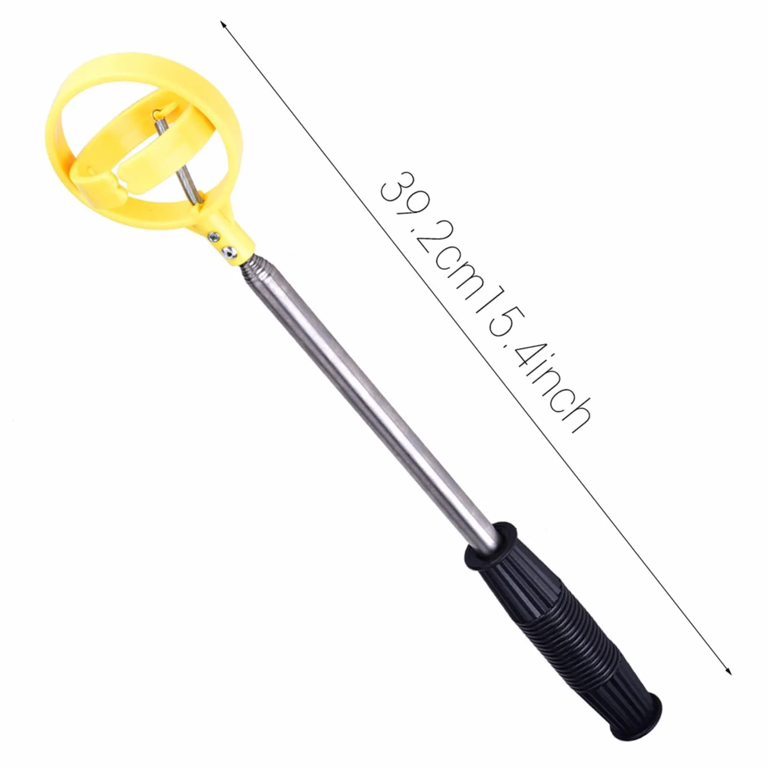 Cocoarm Pelota de golf Retriever, acero inoxidable, telescópica, pala de golf. Pala de recogida para putter, accesorios de golf, regalos para golfistas, 39-215 cm