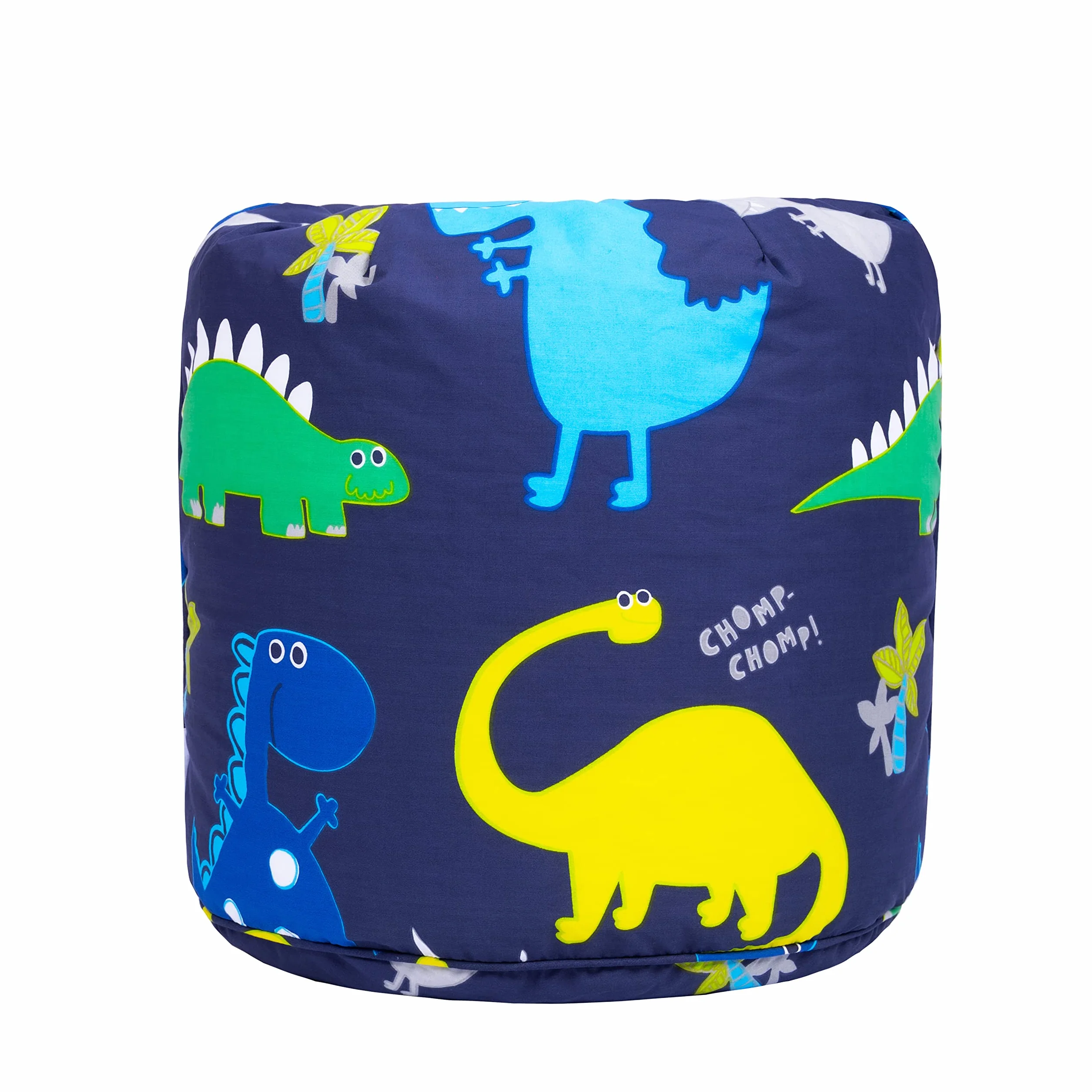 Ready Steady Bed Sillón para Niños Pequeños Tipo Puff Pera | Muebles Cómodos para niños | Sofá Suave de Sala de Juegos para Niños | Ergonómicamente Diseñado (Dino Dark)