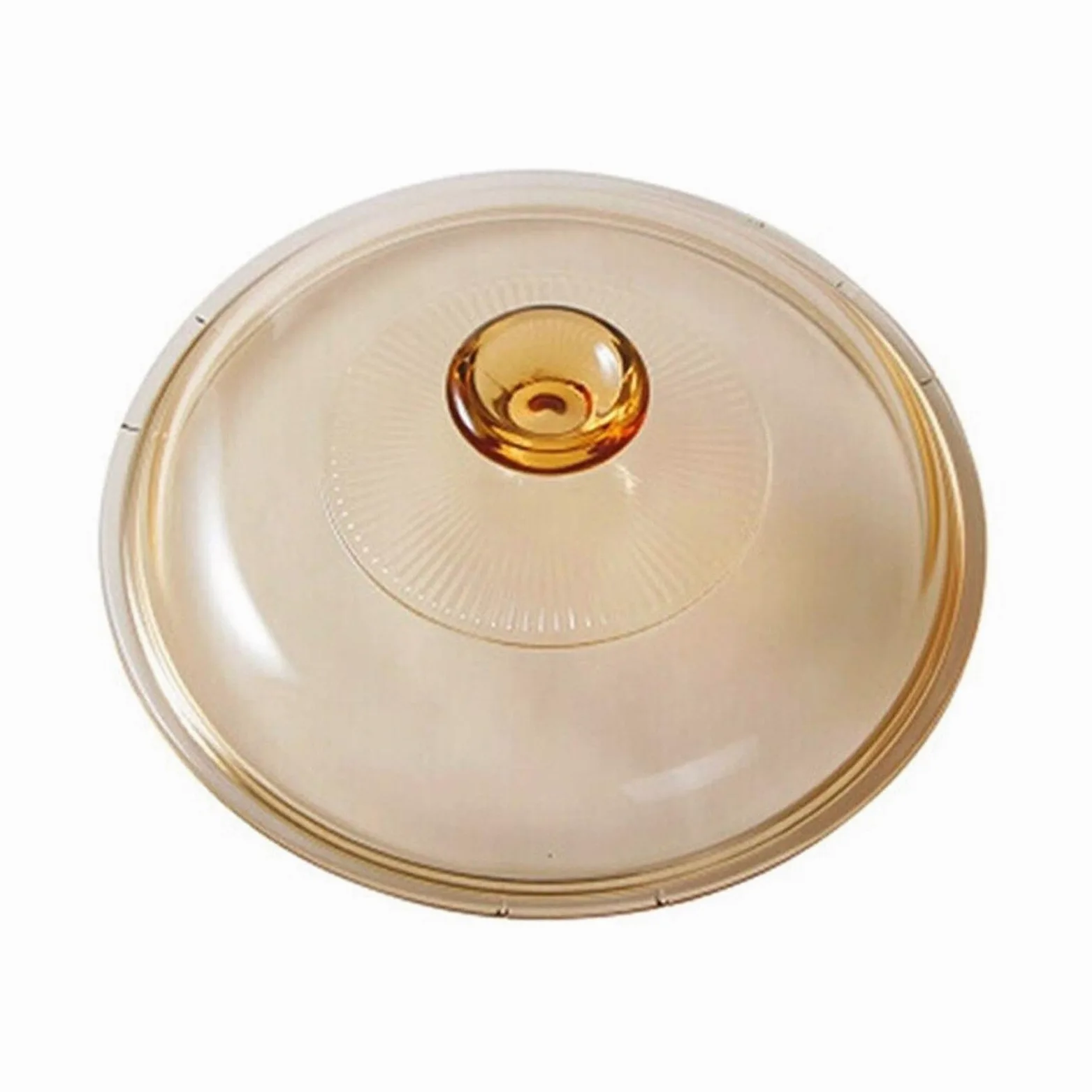 Tapas para sartenes 7,3 "/ 8,5" Tapa Transparente de Pyrex de Vidrio Cubierta de Metal con Tapa Tapa Tapa Brown por Cuencos y ollas Tapa Universal para Ollas (Size : 21.5cm)