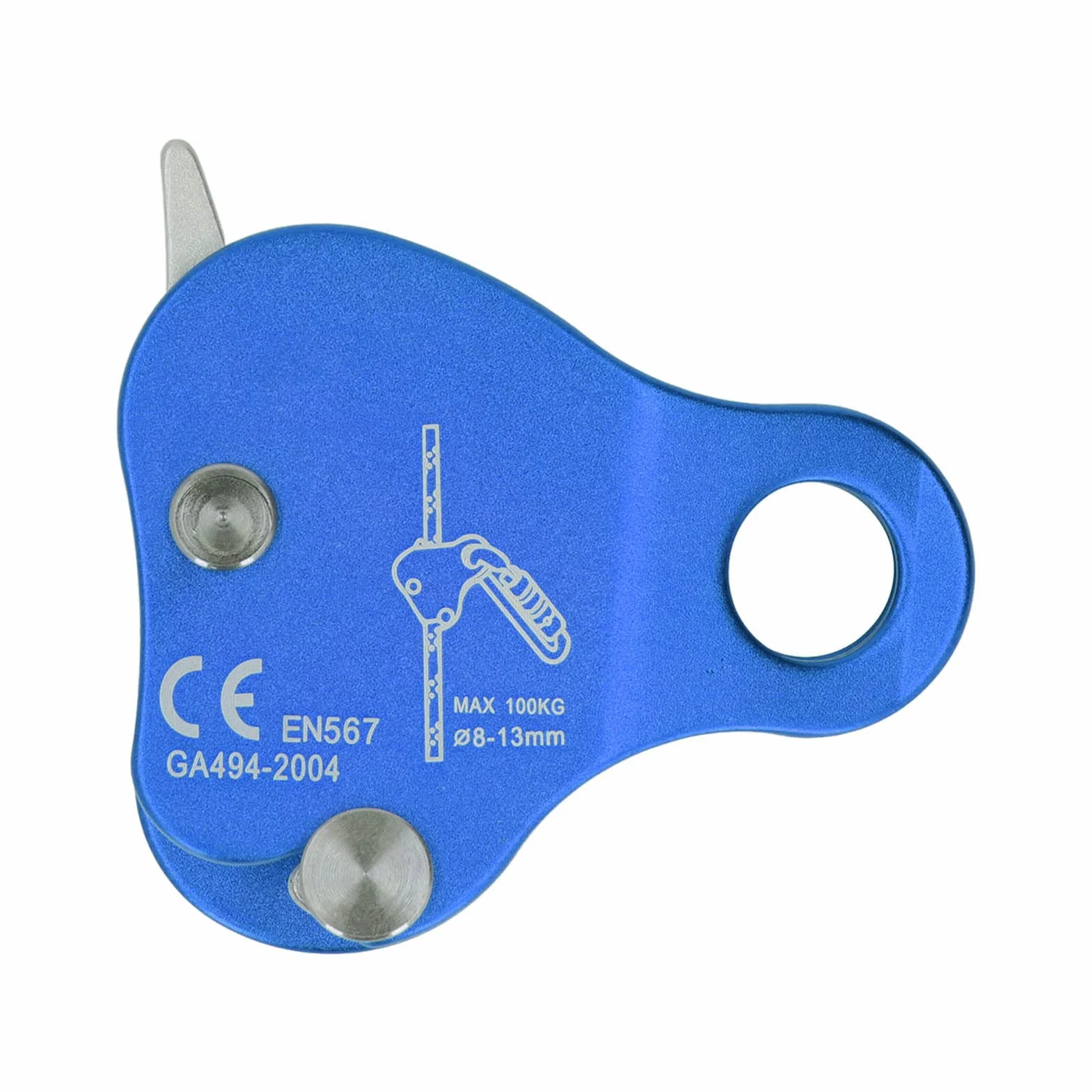 Agarre de Cuerda de Escalada Ascensor de Bloqueo Automático Aleación de Aluminio 8-13 Mm