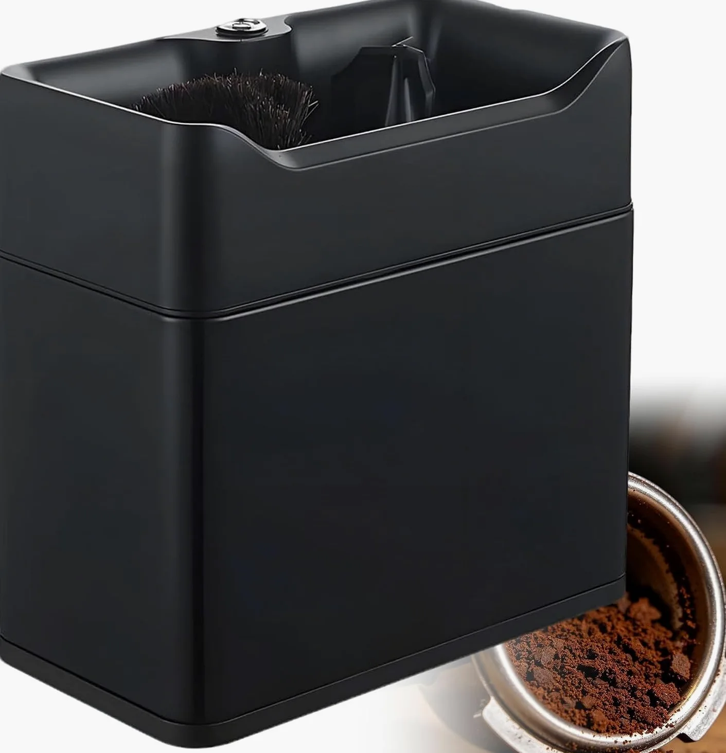 Máquina automática para limpiar portafiltros de espresso | Limpiador eléctrico para portafiltros espresso, para uso doméstico o cafeterías comerciales