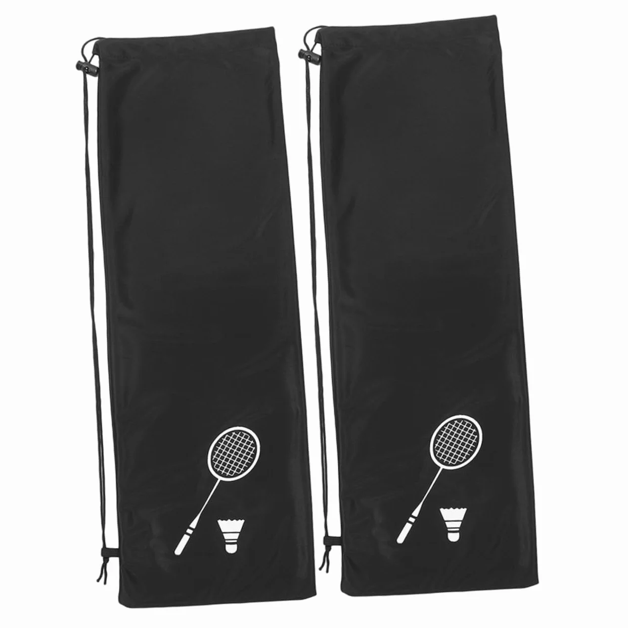 Bolsa de Bádminton de Terciopelo Grueso para Raquetas, 2 Piezas, Almacenamiento Multifuncional