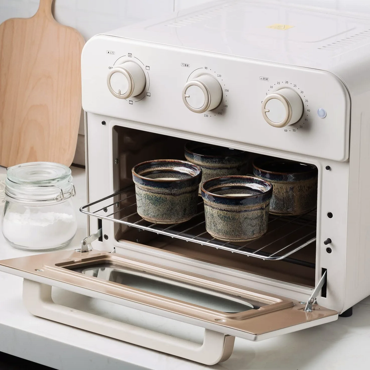 Cerámica Ramekins 5 onzas, porcelana Ramekins juego de 4, apto para horno, pequeños ramequines para hornear para platos de crema Brulee