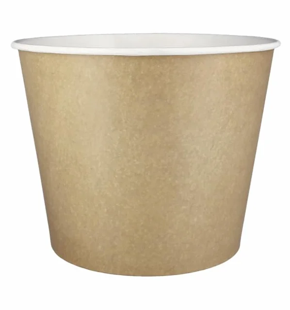 25 Cubos para Pollo, 3990ml, Envases para Fritos, Cartón Kraft, Biodegradables, Take Away, Delivery