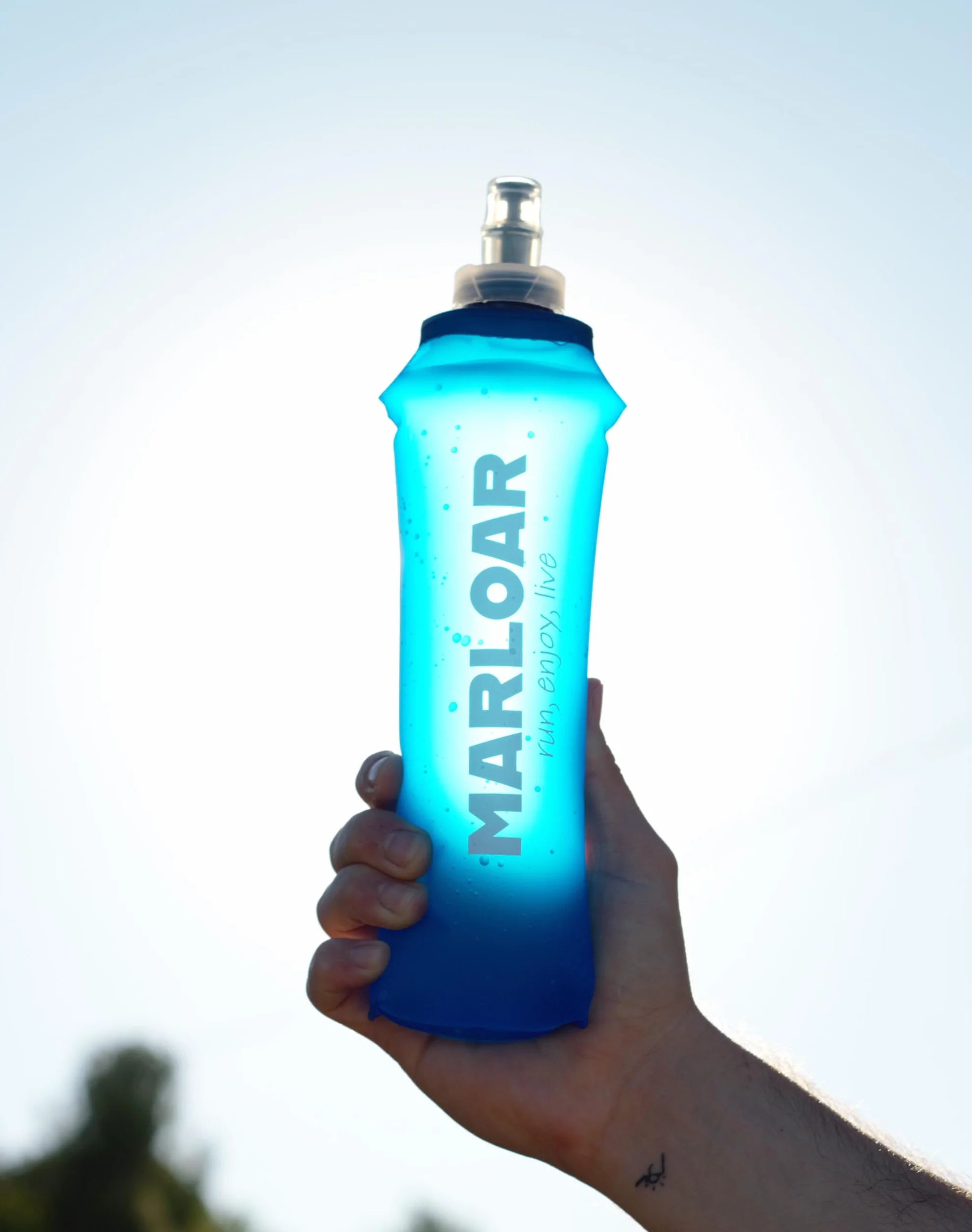 Soft Flask 500ml Botella Plegable Silicona Pack 2 Unidades para Running Trail Running Ciclismo Senderismo BPA Free AZUL 250 ML