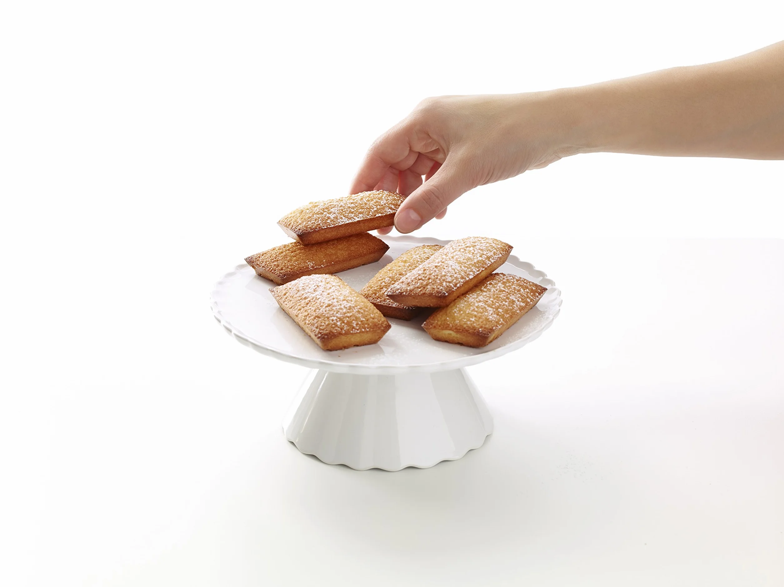 Lékué Molde silicona platino Gourmet Financier, Negro, 9 cavidades