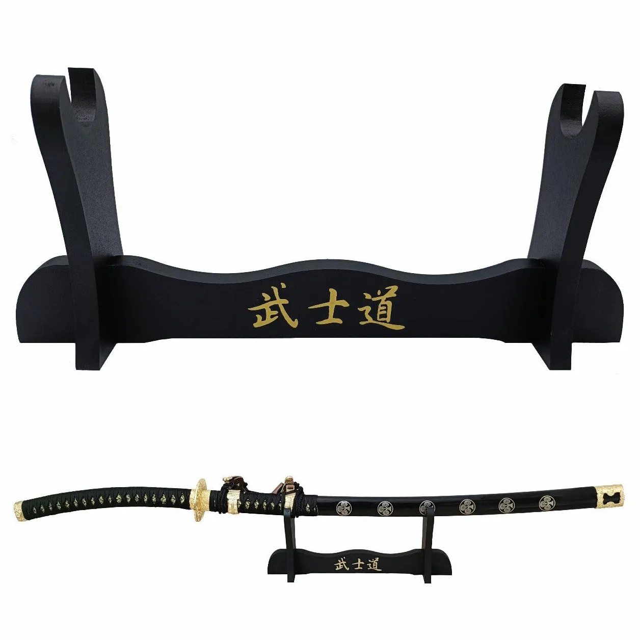 Katana Soporte de pie expositor de madera 1 plaza mesa