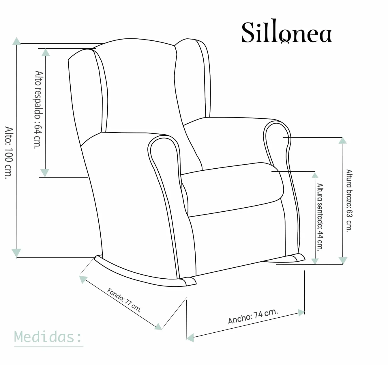 Sillón de Lactancia Mecedora Antimanchas 100x74x77 cm Beige