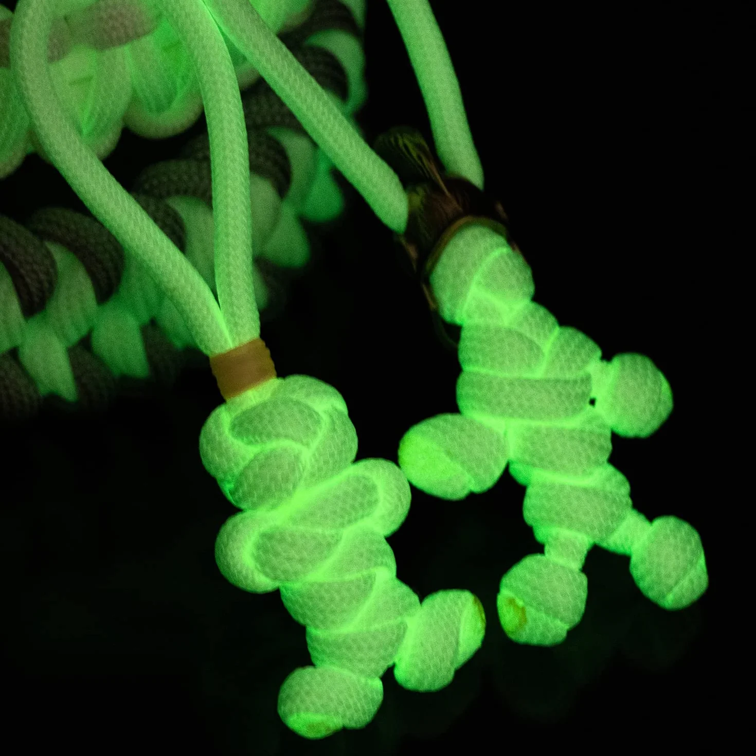 Abma Cord 4mm Paracord Fluorescente Luminosa 30M Cuerda Brilla Oscuridad 9 Hebras Camping 250kg